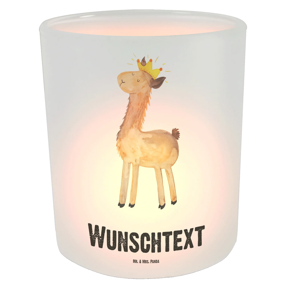 Personalised lantern lama king Llama, llama, alpaca, trendy animal, lama, supervisor, king, mum, queen, girlfriend, colleague, lamas, dad, office colleague, high school graduation, boss