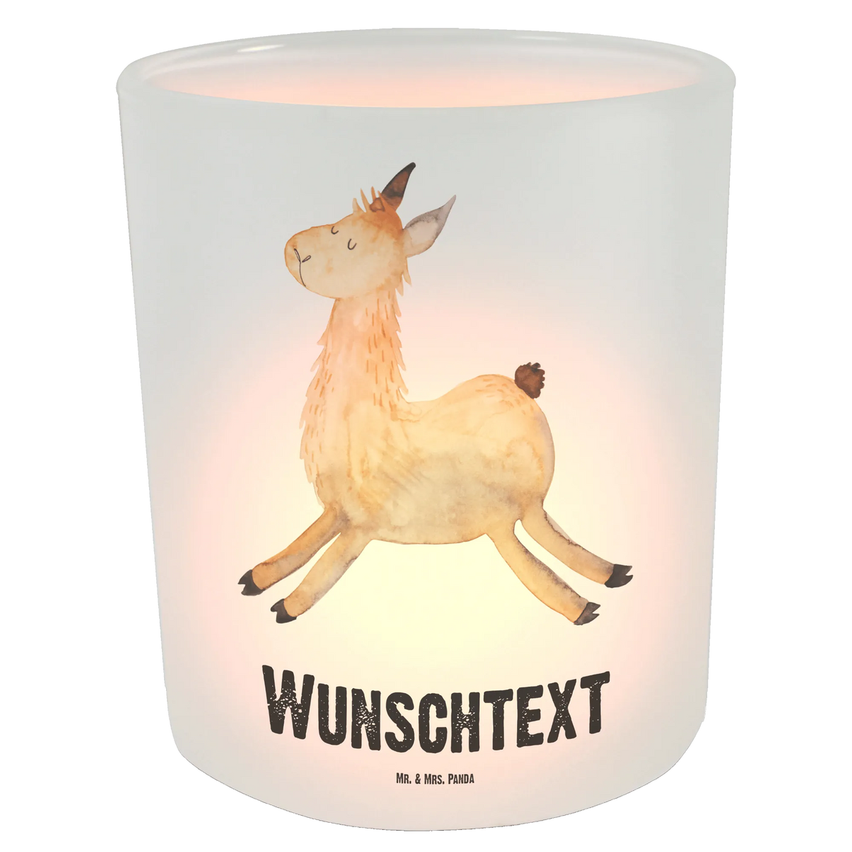 Personalised lantern lama Jump Llama, alpaca, trendy animal, llamas, luck, heartache, good morning, favourite day, girlfriend, new start, exam, graduation