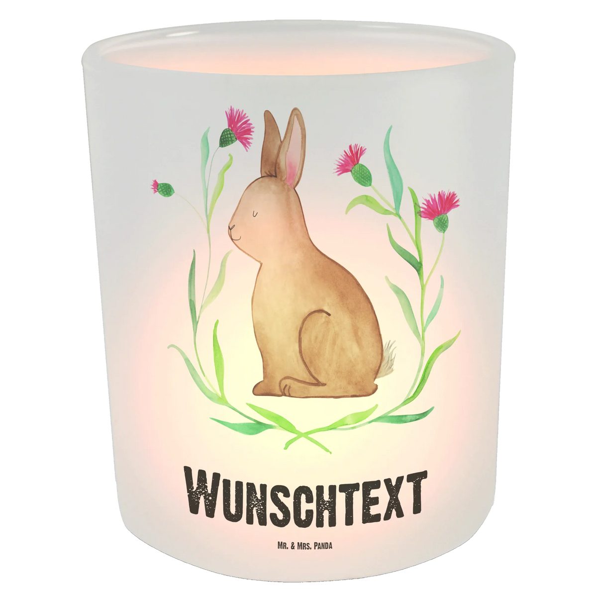Personalised lantern Hare Sit Easter, Easter bunny, Greetings, Easter flower, Love, Easter greetings, Rabbit, Happy Easter, Hare