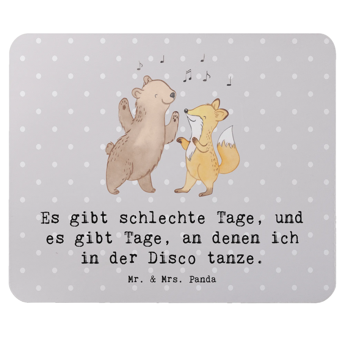 Mouse mat Bear &amp; Fox disco