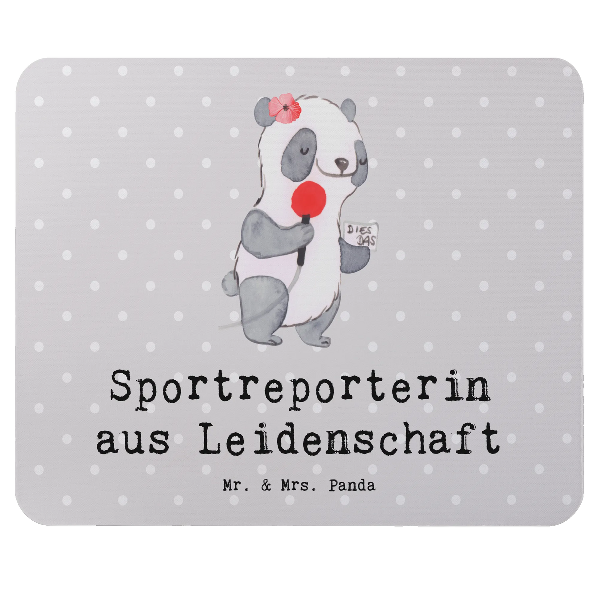 Mouse mat female sports reporter Passion gift, sayings, gift idea, best, farewell gift, passing exam, anniversary, retirement, promotion, job start, profession