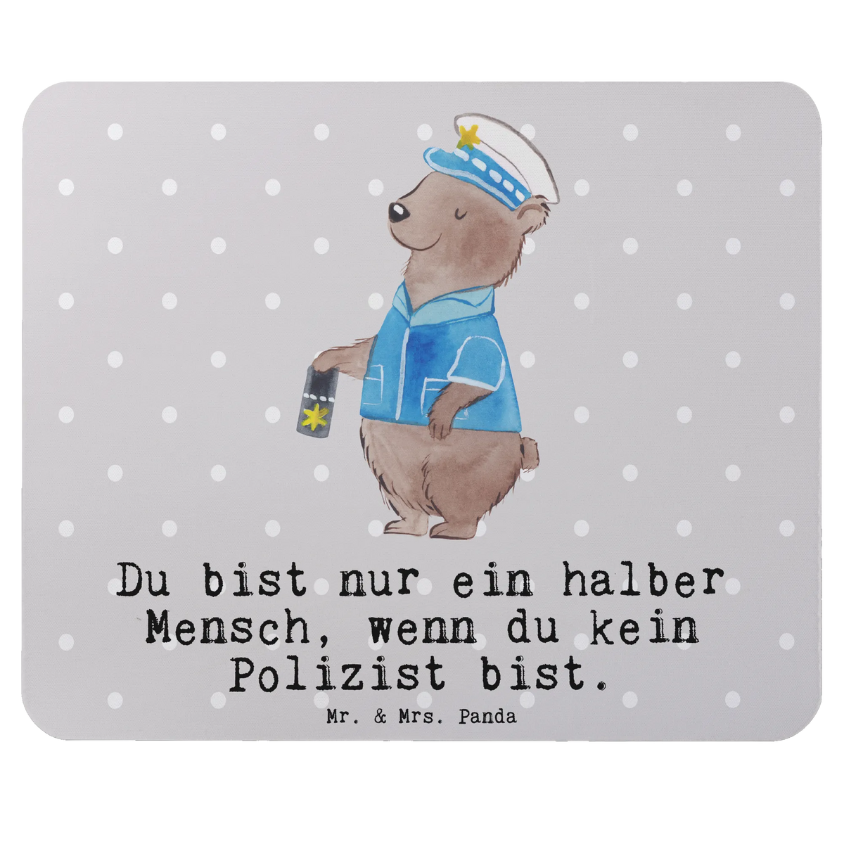 Mouse mat Police officer Heart Gift, saying, mousepad, fun, Student, PC, Mouse, Office, Mouse Pad, Pad, Motif, Work, Study, Print, gift, gift idea, best, farewell gift, passing exam, anniversary, retirement, promotion, job start, sayings, funny, profession