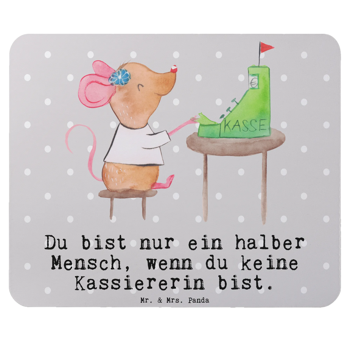 Mouse mat cashier heart gift, sayings, gift idea, best, farewell gift, passing exam, anniversary, retirement, promotion, job start, profession
