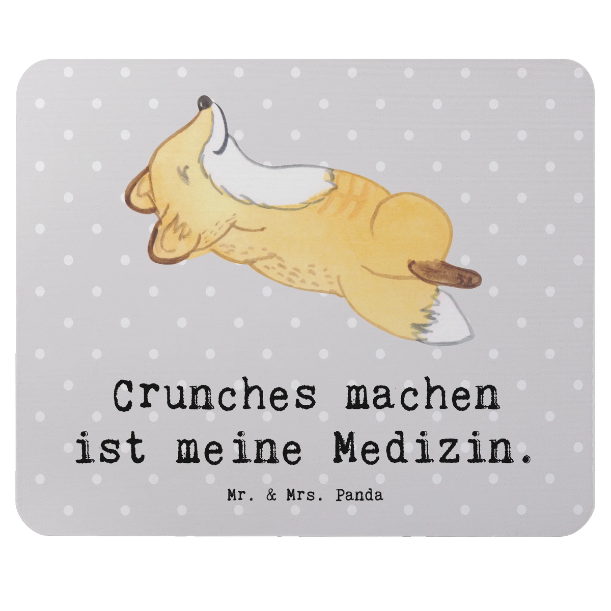 Mouse mat Fox crunches fun, Pad, Student, Mouse Pad, Motif, mousepad, saying, Gift, Mouse, PC, Print, Work, Study, Office, sport, hobby, giving, thank you, award, profit, athlete, Crunches, gym, fitness, crunches