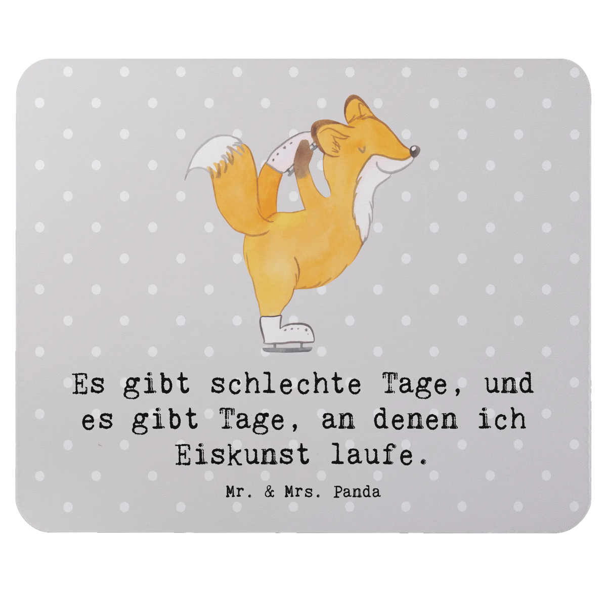 Mauspad Fuchs Eiskunstläufer