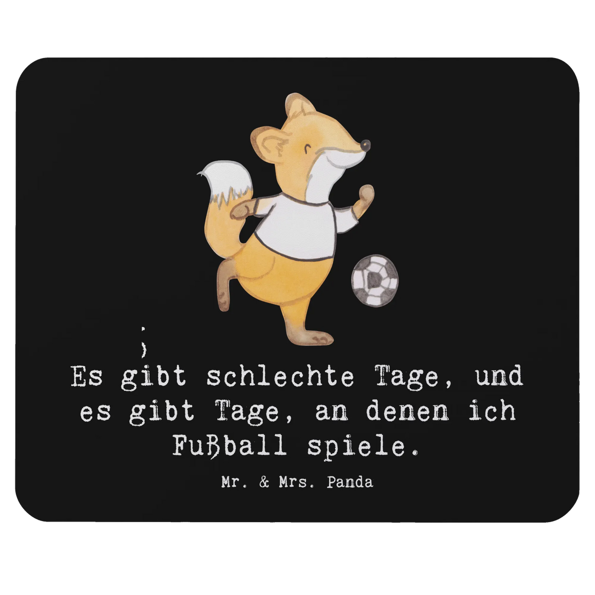 Mauspad Fuchs Fußball spielen