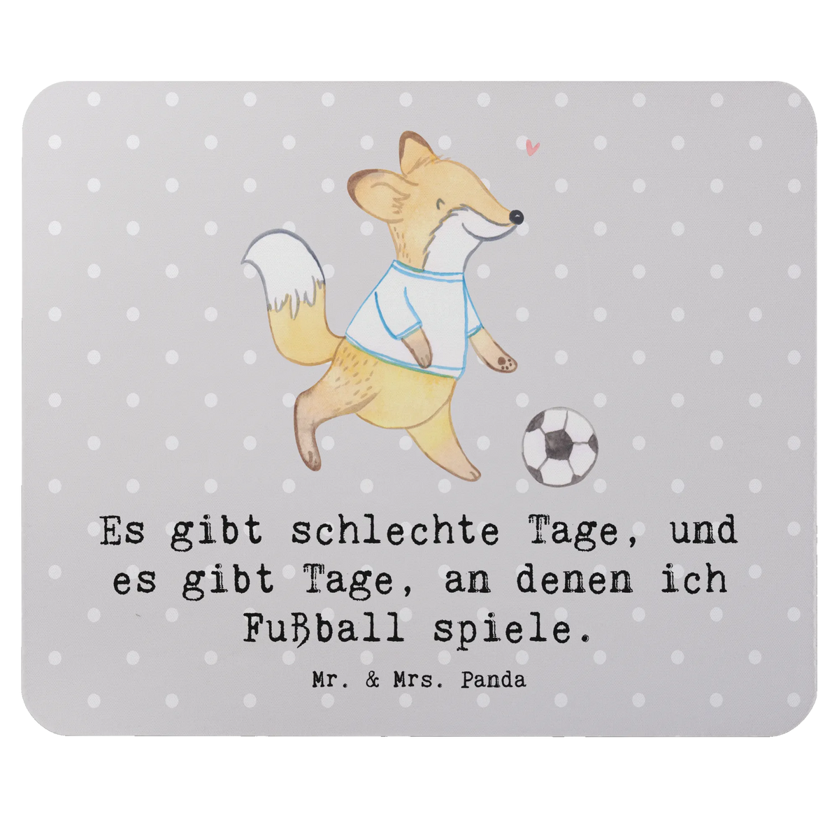 Mauspad Fuchs Fußball spielen