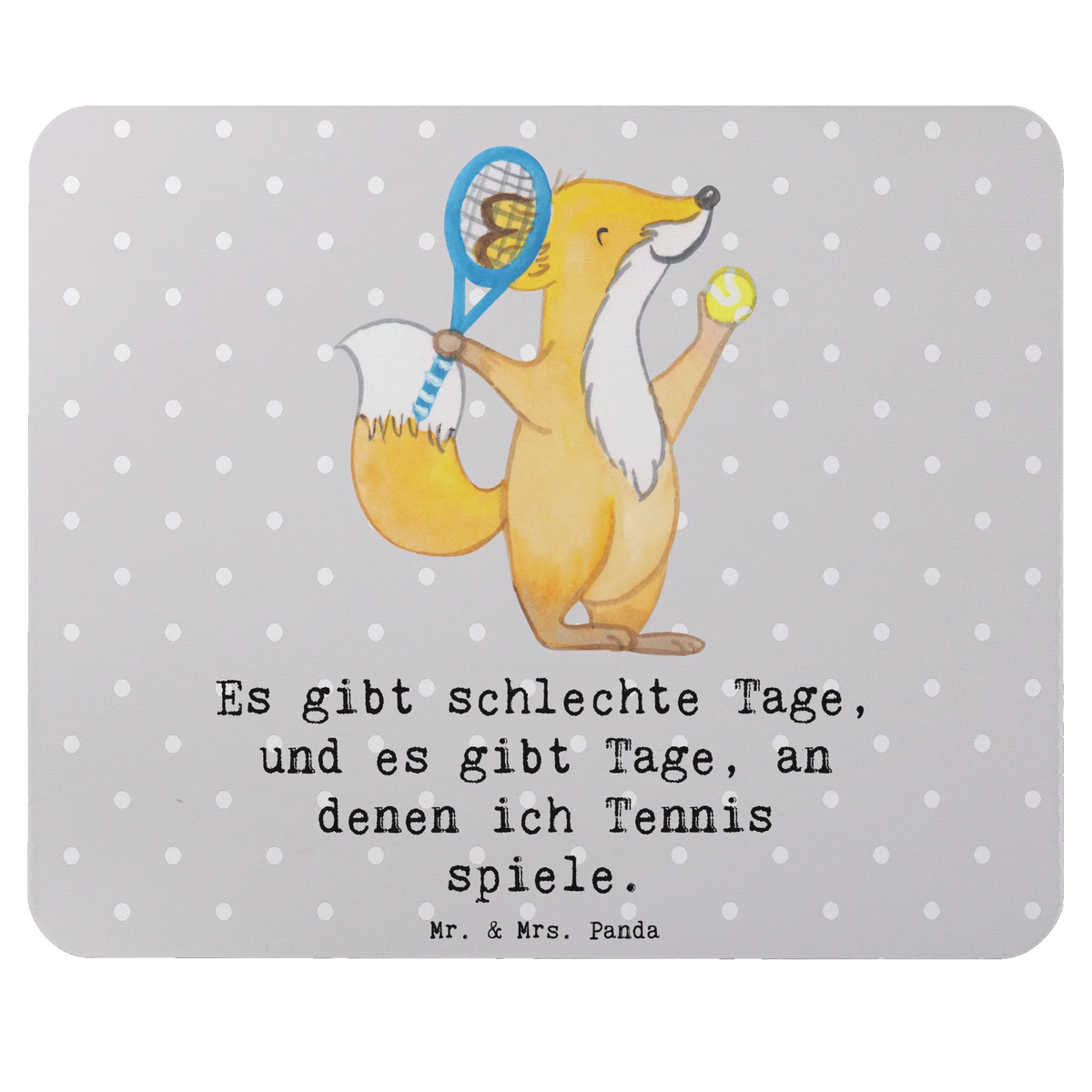 Mauspad Fuchs Tennis spielen