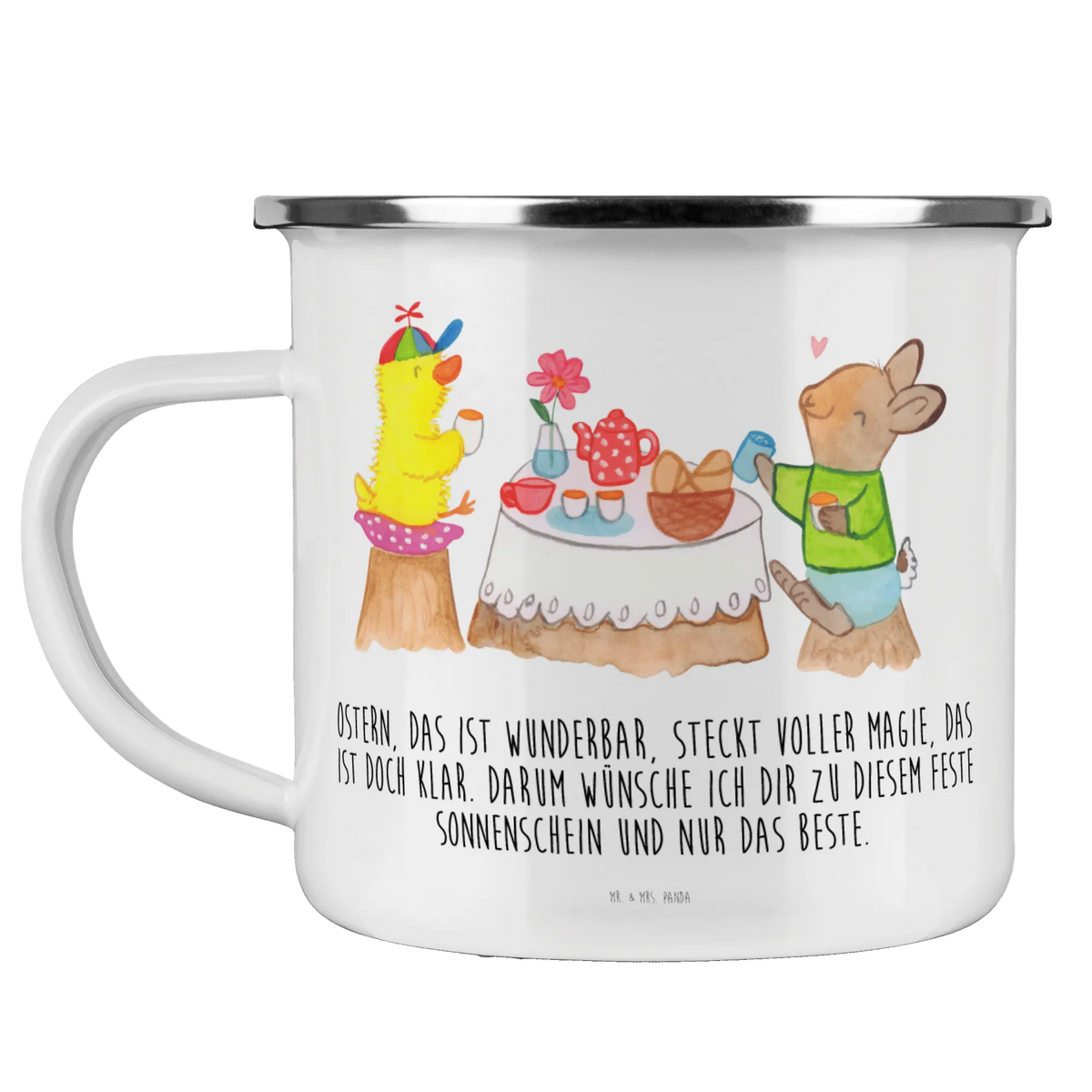 Camping Emaille Tasse Ostern Frühstück emaillebecher, Motivtasse, Outdoor Tasse, metallbecher, Teetasse, outdoortasse, Campingtasse, Kaffeepott, Emaille Becher, Haferl, Emailletasse, becher emaille, Blechtasse, Reisebecher, reisetasse, blechbecher, Emaille Tasse, Tasse Emaille, Outdoor Becher, Teebecher, Pott, wanderbecher, wandertasse, Campingbecher, Ostergeschenke, Geschenke zu Ostern, Ostern Geschenk, Osternest, Ostergeschenke Kinder, Ostern Kinder, Osterdeko, Ostern, Osterhase, Ostergrüße, Küken, Frühstück, Osterküken, Frühlingsgefühle, Ostereier, Osterfrühstück, Hase, Picknick, Frühling