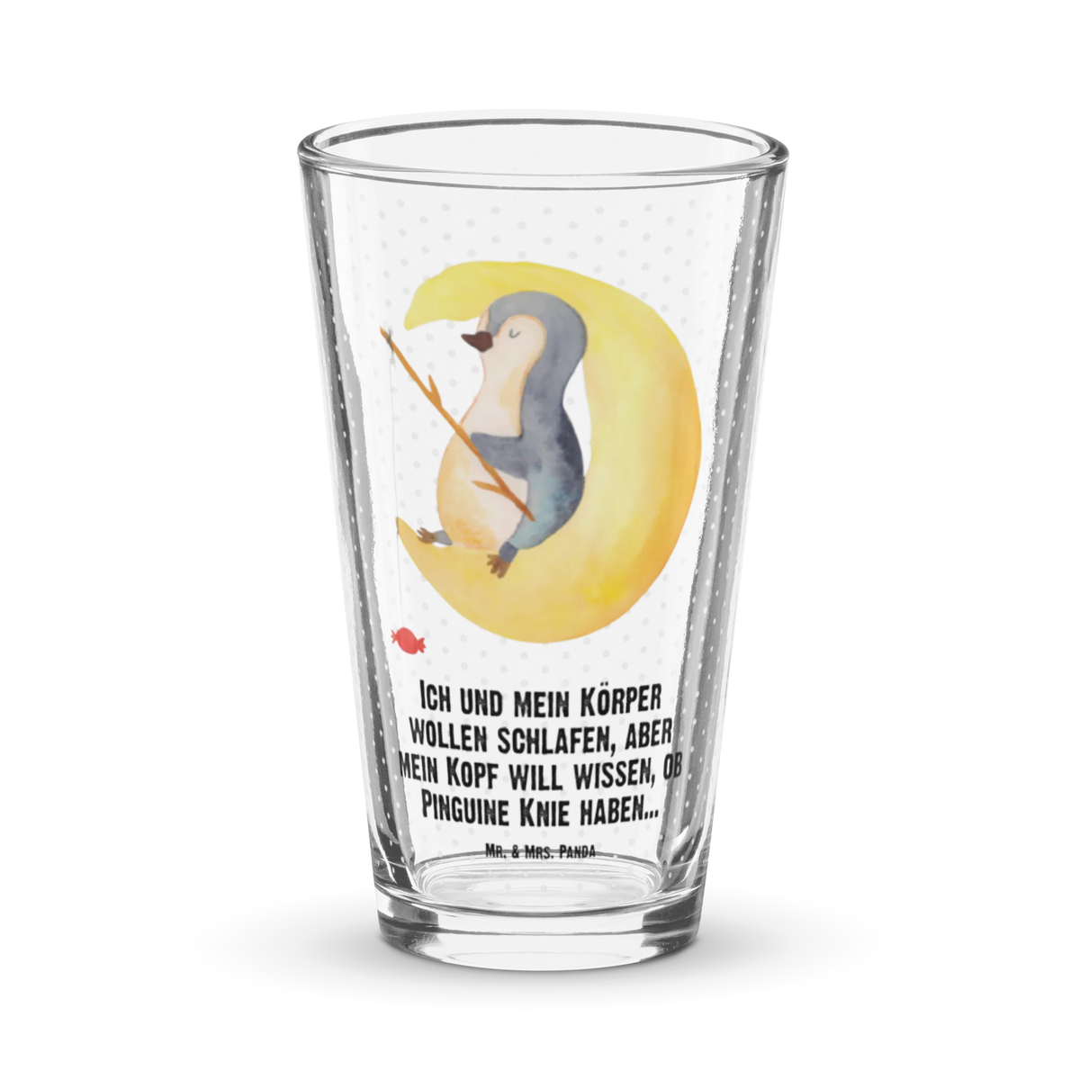 Premium Trinkglas Pinguin Mond