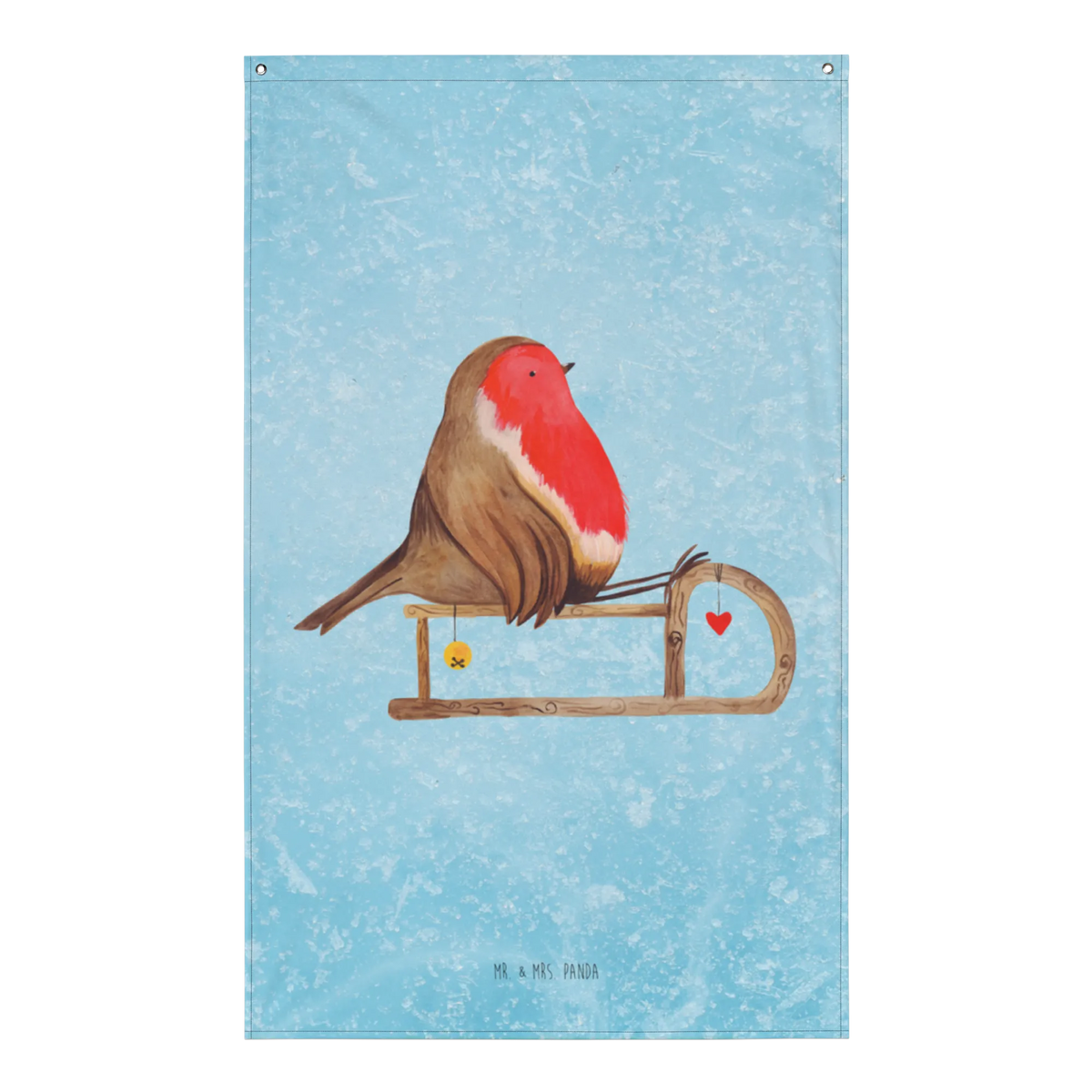 Tapestry robin Sleds Christmas time, snow, sleigh, bird