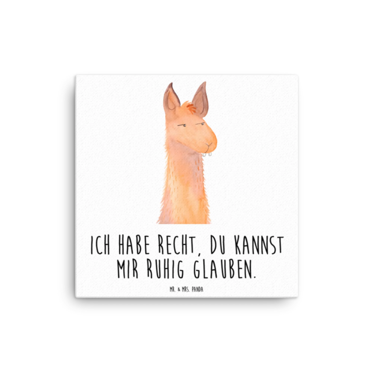 Leinwand Bild Lamakopf Genervt Kunstdruck, Leinwand, Alpaka, Lama, Chefin, Büro, Genervt sein, Lamas, Büroalltag, Azubi, Recht haben, Beste Freundin, Partnerin, Chef, Freundin