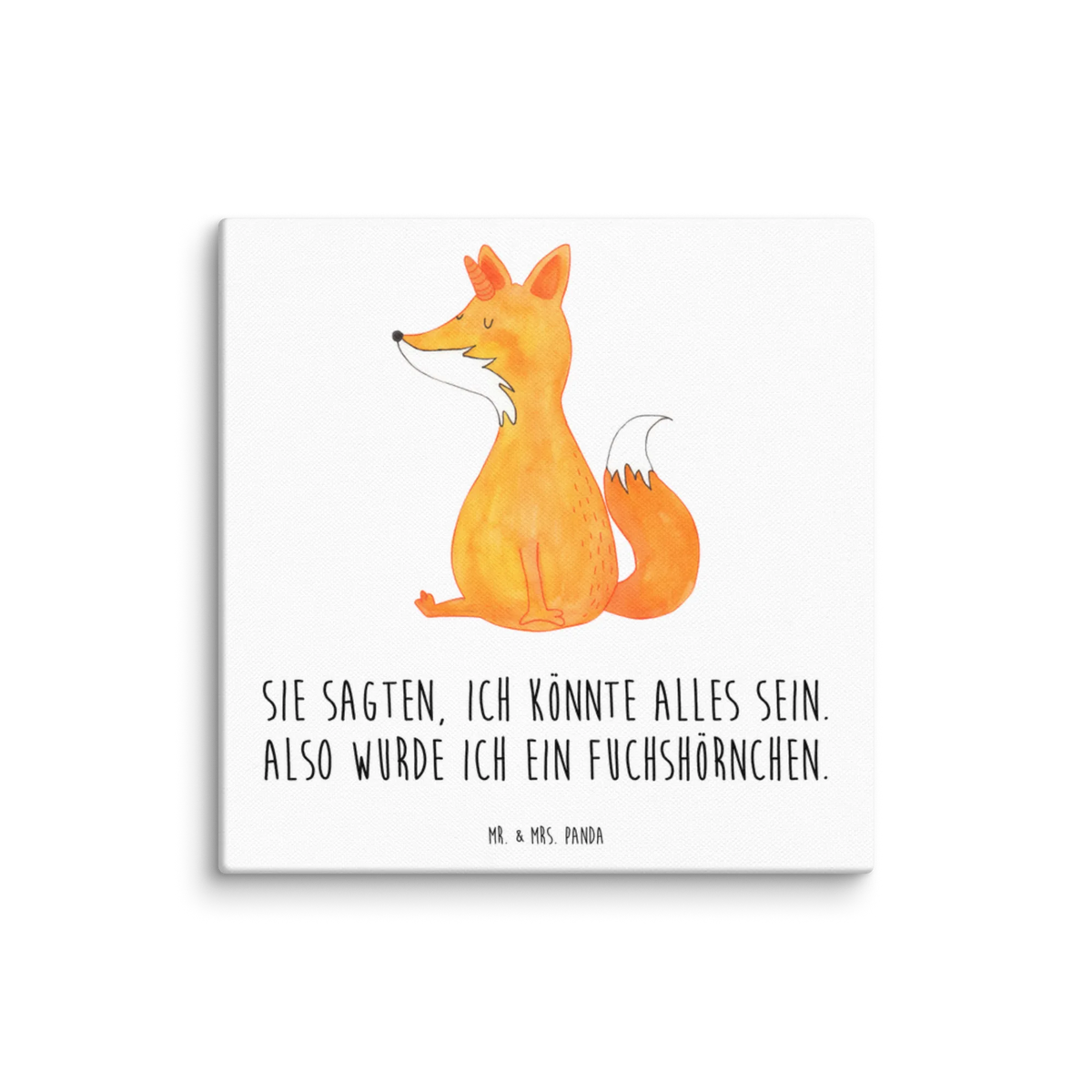 Canvas picture unicorn Wish foxes, fox horns