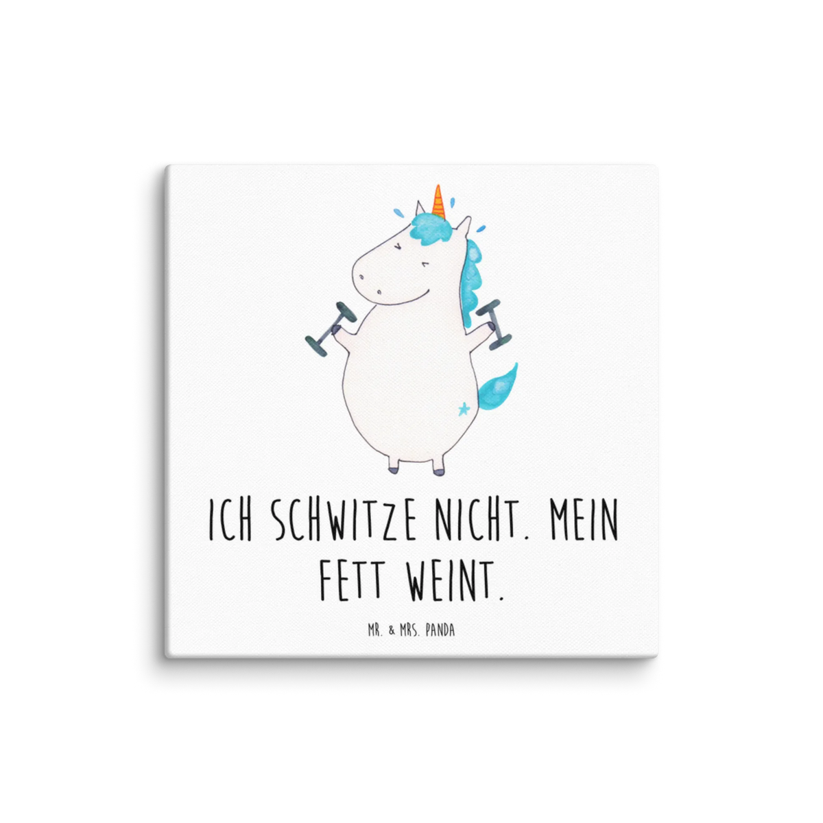 Leinwand Bild Einhorn Fitness Leinwand, Kunstdruck, Unicorn, Einhorn, Einhörner, Einhorn Deko, Geräte, Pumpen, Gym, Sixpack, Diät, Abnehmen, Sport, Fitness, Fitnessstudio