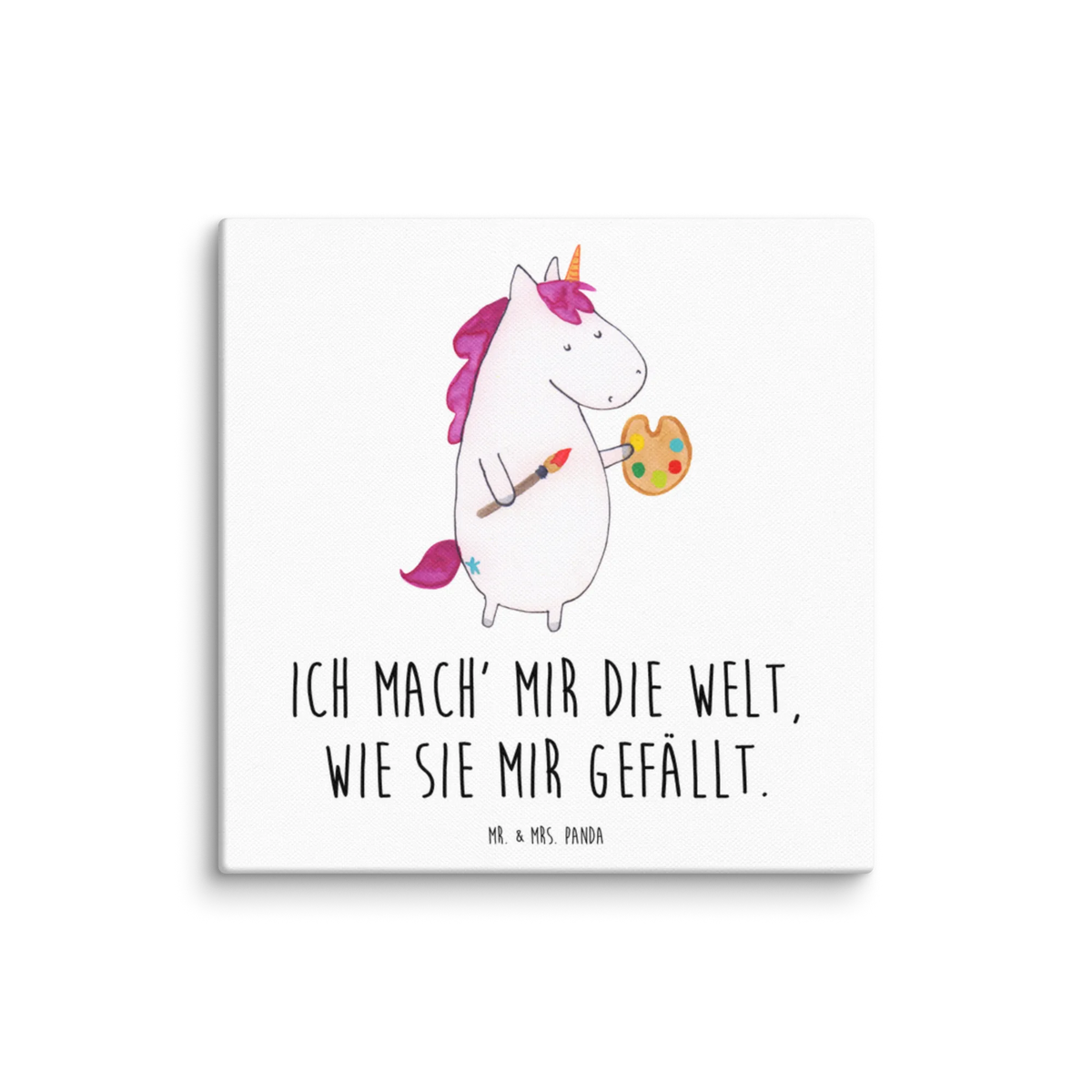 Canvas picture unicorn Artist Brush, Gift, Pen, Painter gift, Drawing, Painting, Artist present, Artist gift