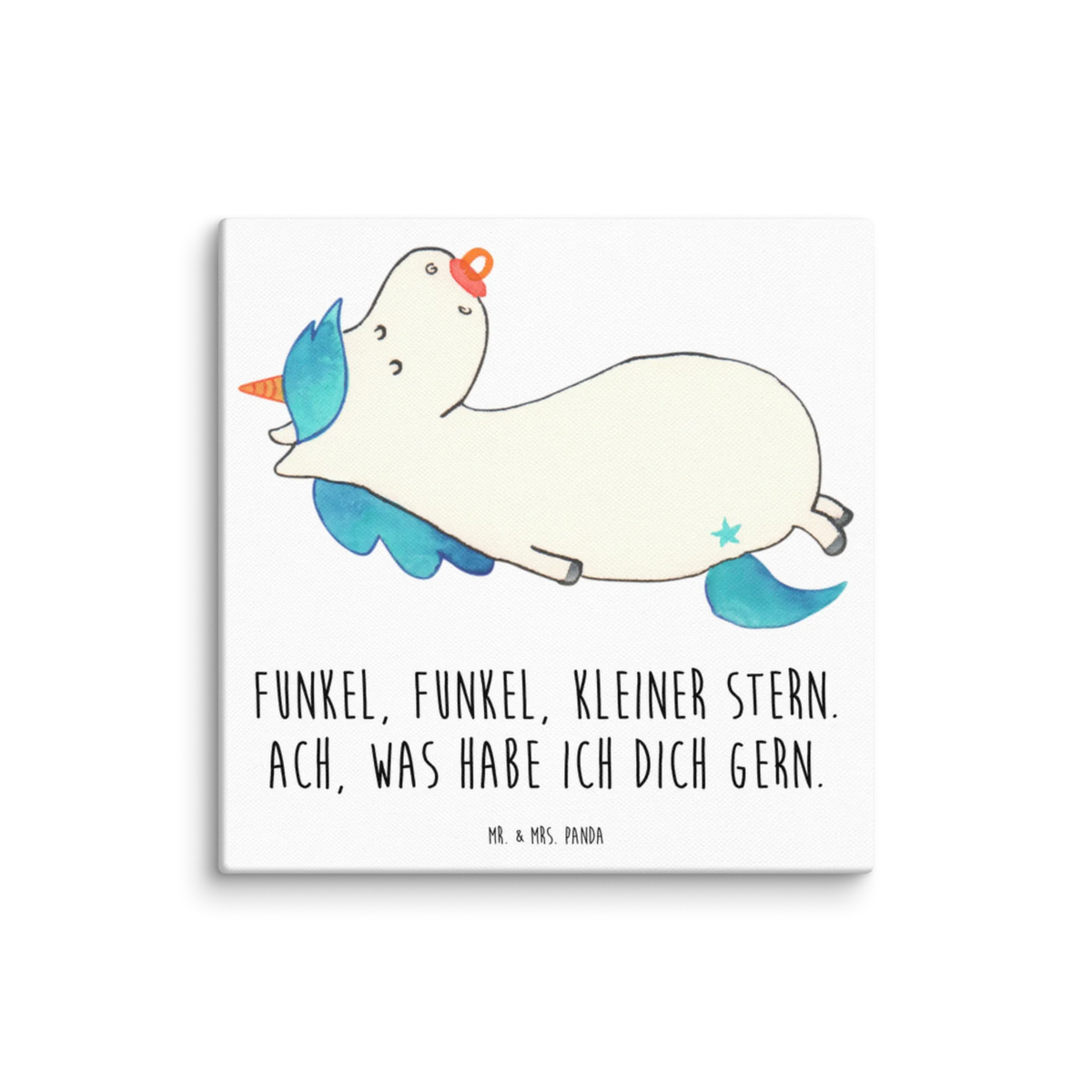 Leinwand Bild Einhorn Schnuller Leinwand, Kunstdruck, Unicorn, Einhorn, Einhörner, Einhorn Deko, Baby, Schnuller, Säugling, Mutter, Kleinkind, Mama, Geburtstag, Geburt, Geschenk Geburt