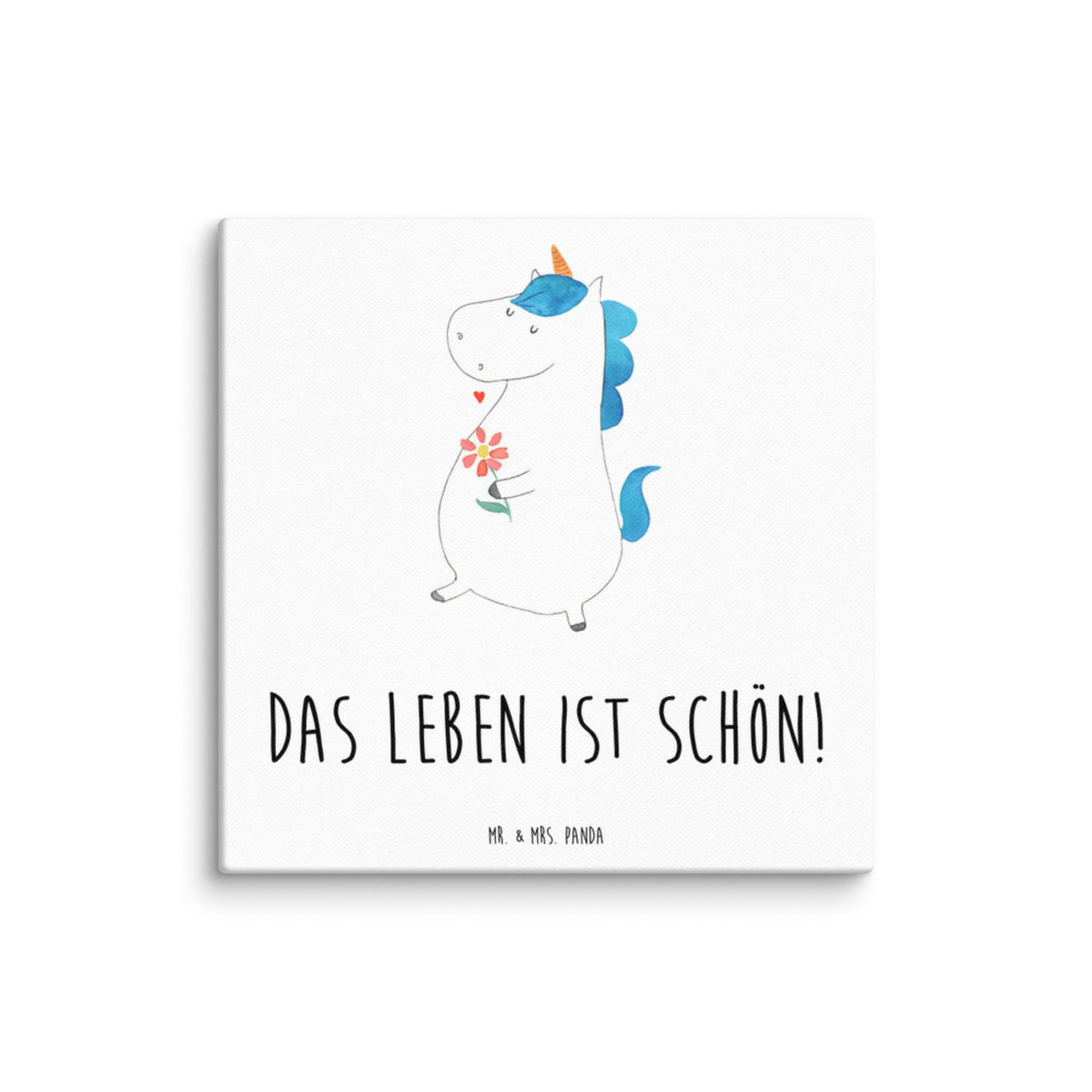 Leinwand Bild Einhorn Spaziergang Kunstdruck, Leinwand, Unicorn, Einhorn, Einhörner, Einhorn Deko, Motivation, Gute Laune, Glitzer, Freude, Freundin, Blumen, Mutter, Spaziergang, Schwester
