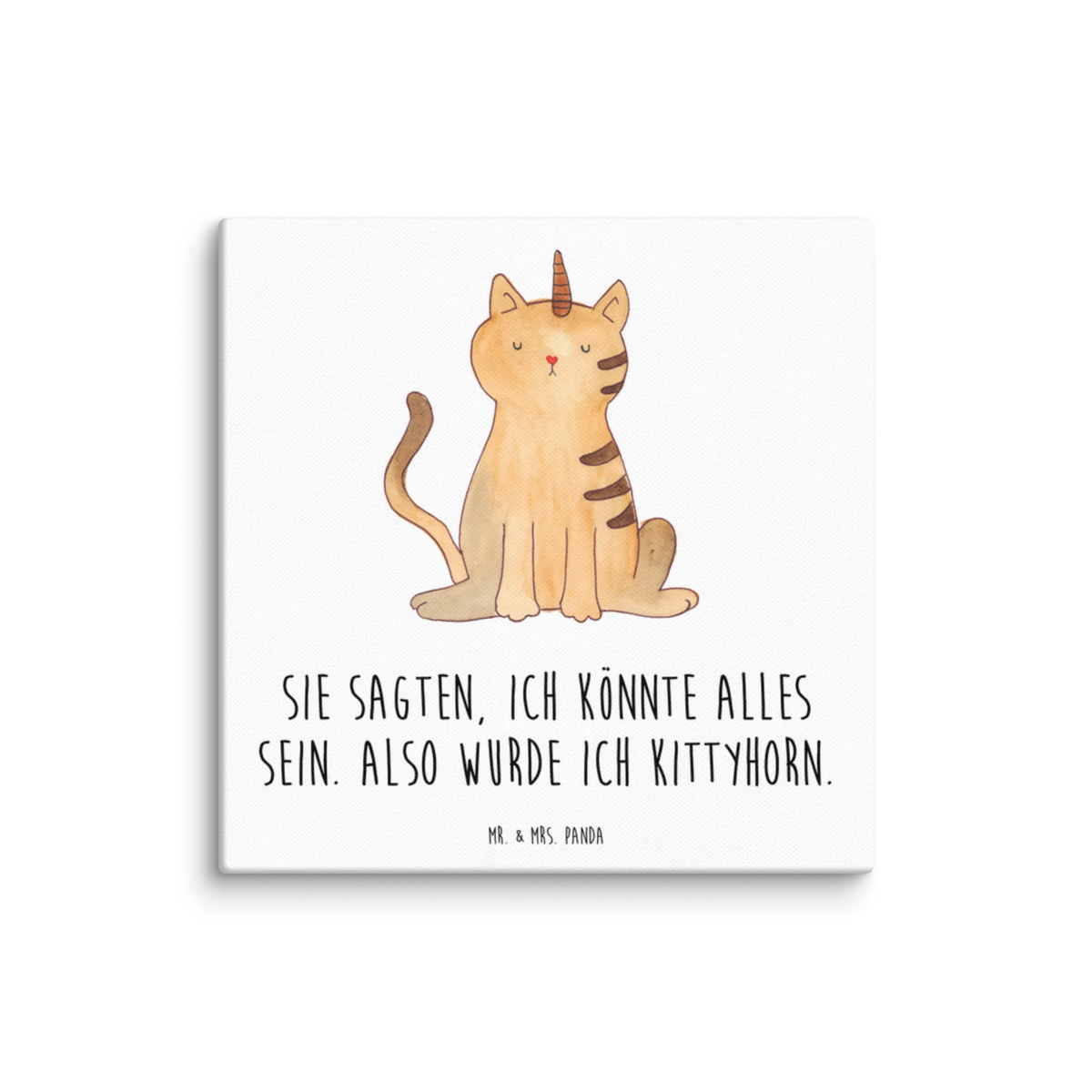 Canvas picture unicorn Cat Rainbow, cat gift, cat present, cat lover, Kitty, Kittycorn