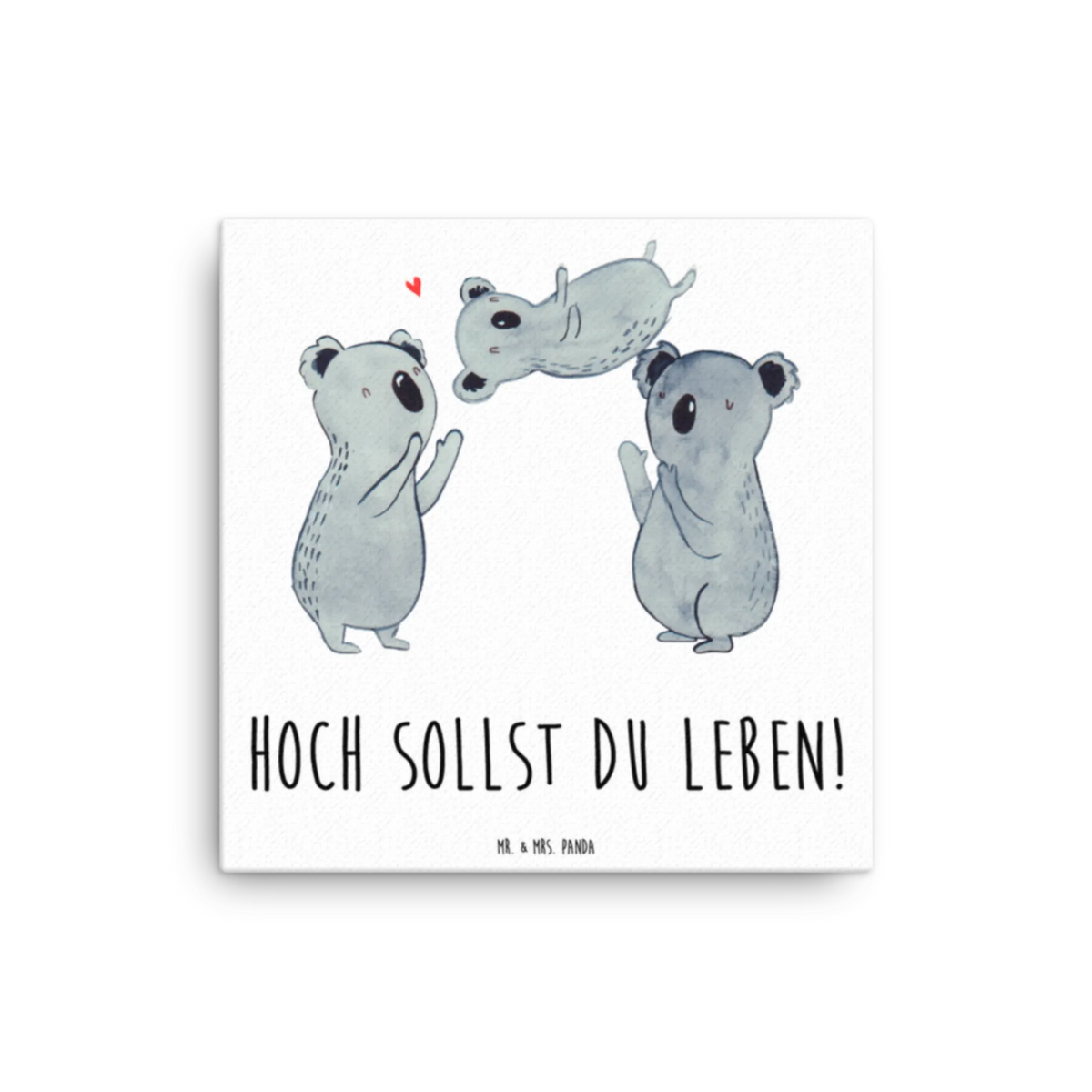 Leinwand Bild Koalas Feiern Leinwand, Kunstdruck, Geschenk, Geburtstag, Geburtstagsgeschenk, Koala, Herz, Eltern, Kind, Familie, Liebe