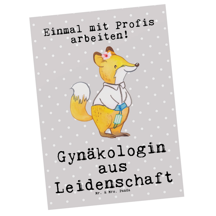 Postkarte Gynäkologin Leidenschaft