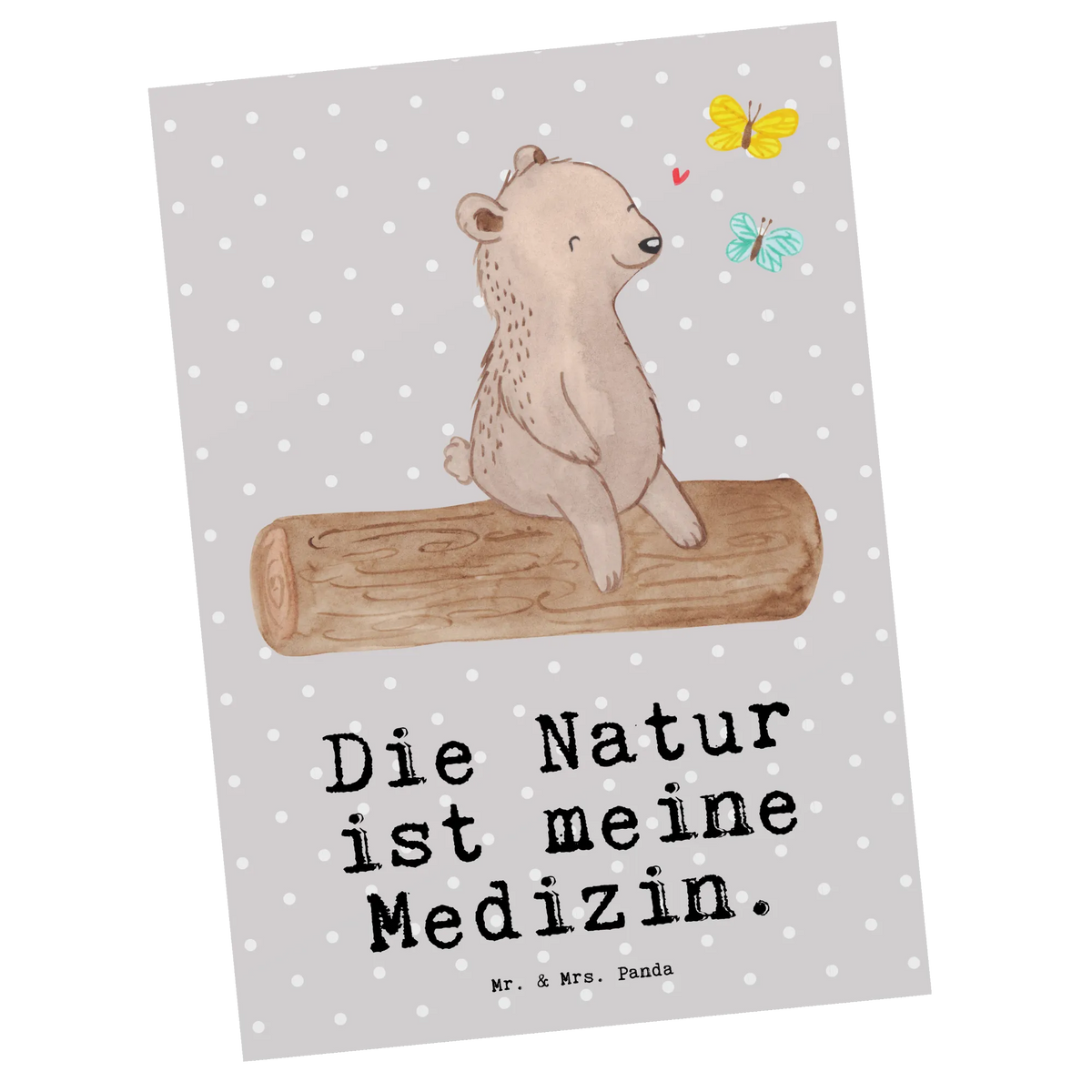 Postkarte Bär Naturliebhaber