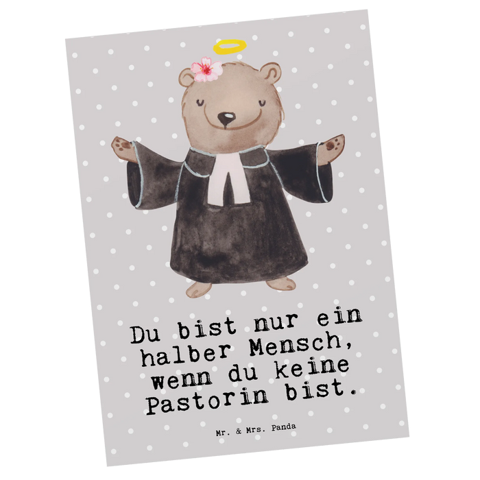 Postkarte Pastorin Herz