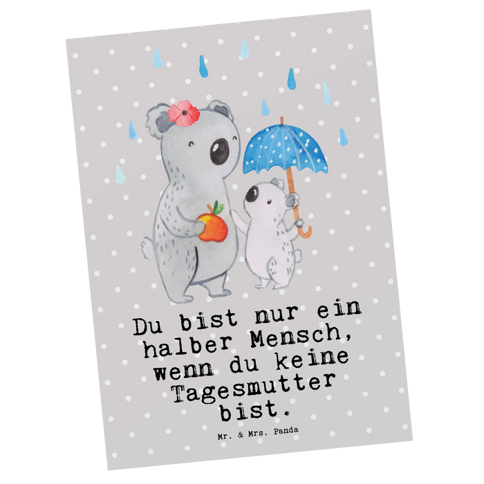 Postkarte Tagesmutter Herz