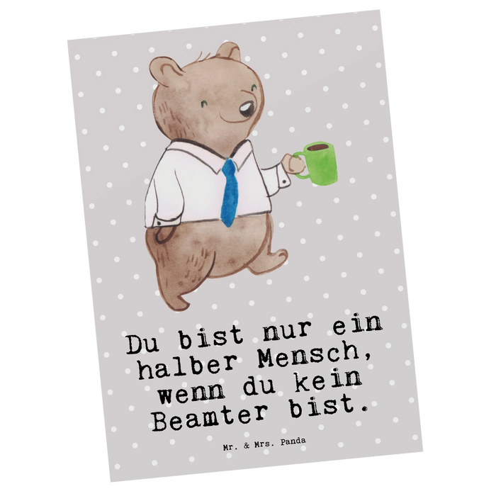 Postkarte Beamter Herz