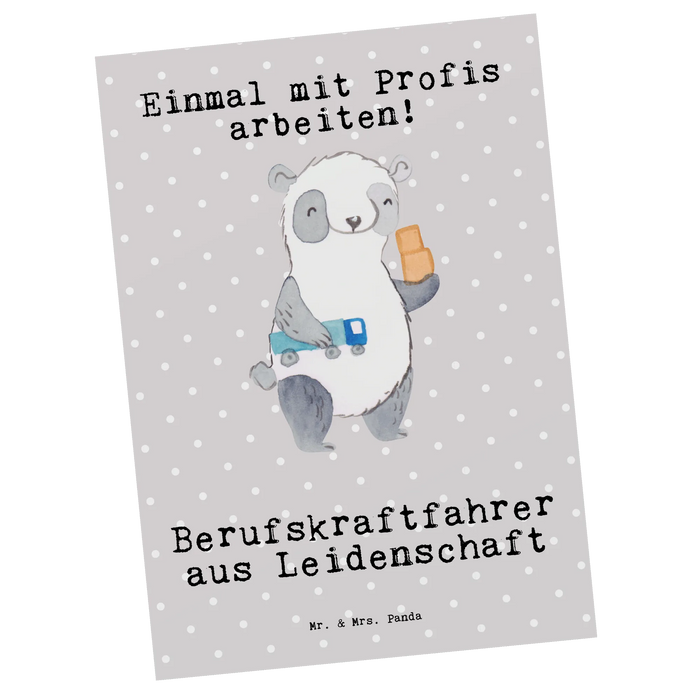 Postkarte Berufskraftfahrer Leidenschaft