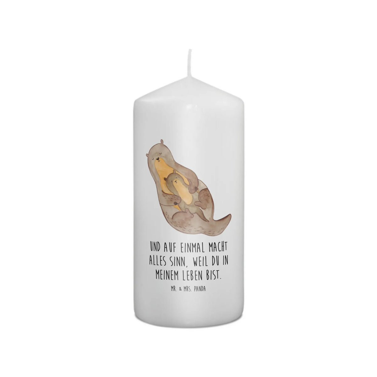 Kerze Otter Kind