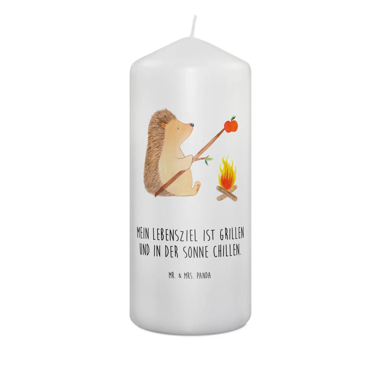 Candle Hedgehog grilling Zylinderkerze, Wachskerze, Stumpenkerze, Erinnerungskerze, Erinnerungslicht, Bedruckte Kerze, Kerze, Blockkerze, Gute Laune, Tiermotive, Tiere, Lustige Sprüche, Ziele, Motivation, Arbeitslos, Igel, Spruch, Sinn Des Lebens, Grillen