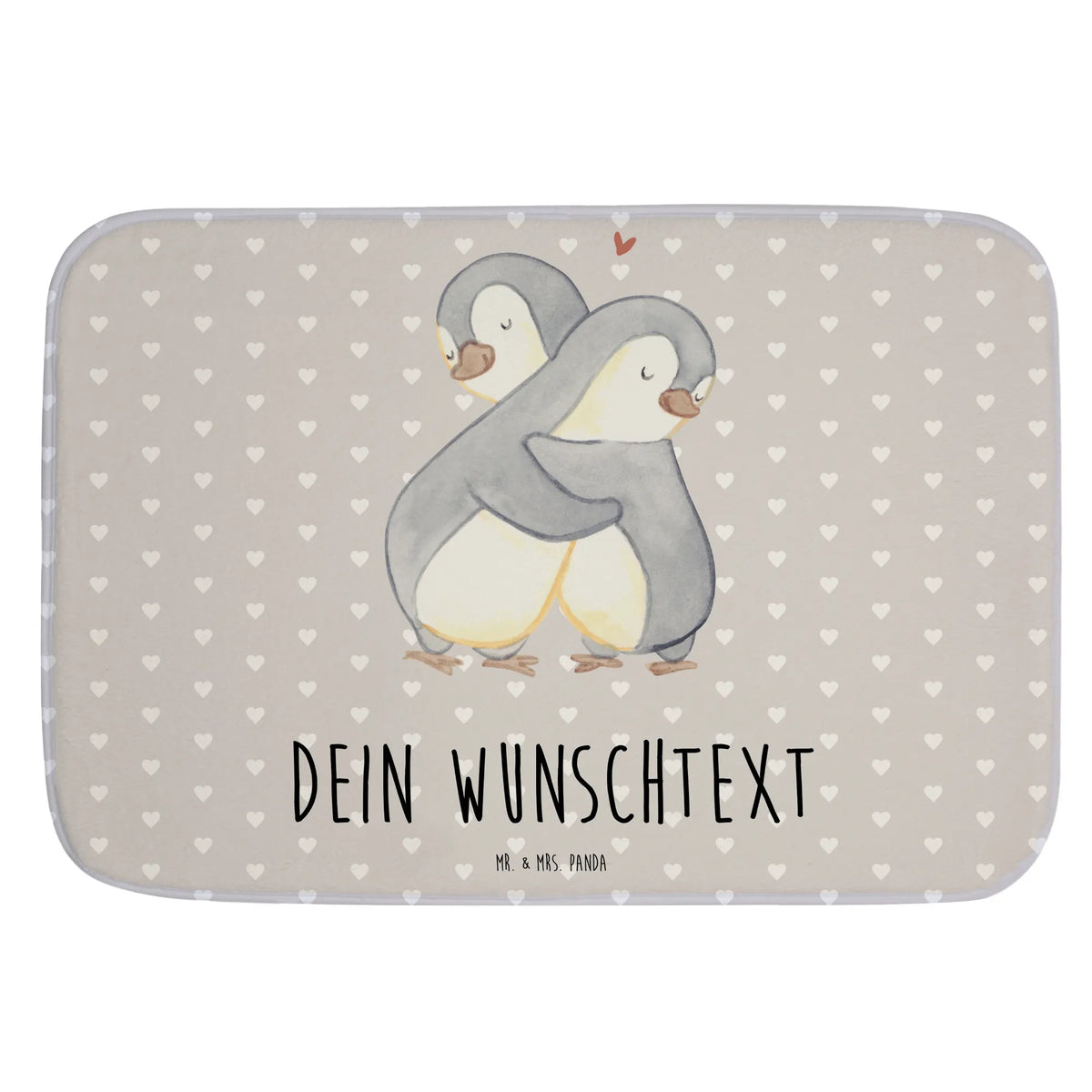 Personalised bath mat penguins Cuddle