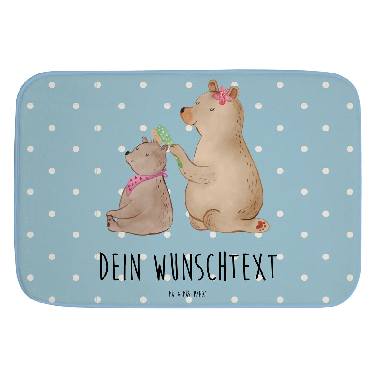 Personalised bath mat bear child Mother's Day, Father's Day, Gift