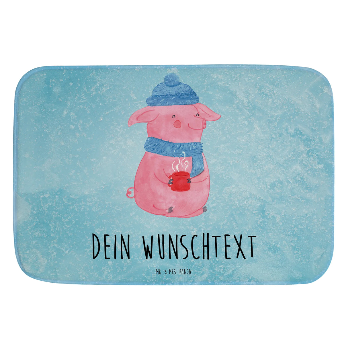Personalised bath mat Pig Mulled wine Christmas time, snow, Christmas market, mulled pig, punch, mulled wine