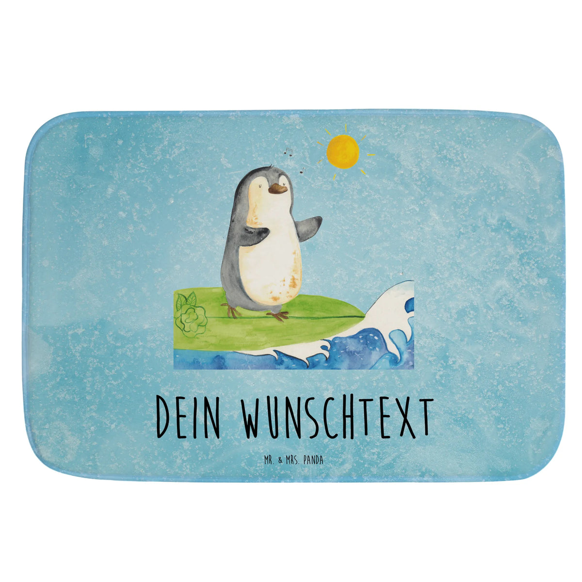 Personalised bath mat Penguin surfer North Pole, Penguins, penguins, waves, holidays, wave riding, surfers, surfing