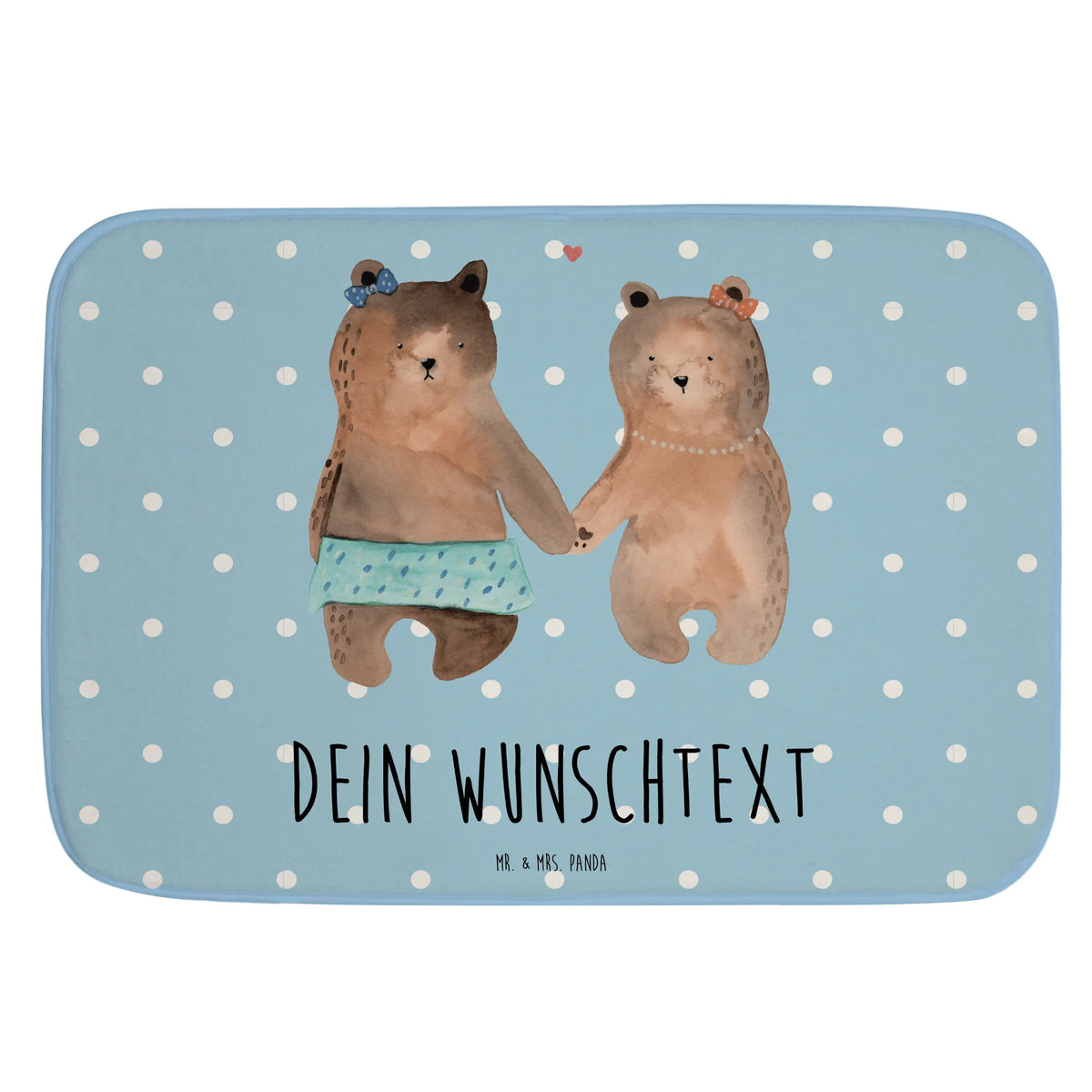 Personalised bath mat bear Girlfriend teddy bear, cuddly toy, bear girlfriend best friend love proof of love loves buddy buddy