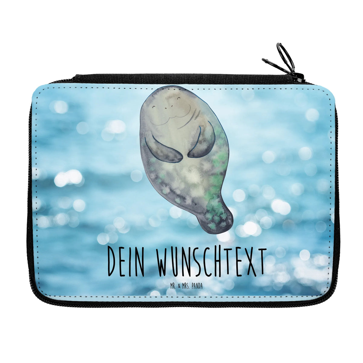 Personalised leather folder manatee happy gift ideas, vacation, Seafood, aquatic animals, ocean, shells, corals, reef, whale, narwhal, sea urchin, lobster, platypus, manatee, crocodile, shrimp, gifts for seafood lovers, water world, underwater animals, underwater world, deep sea, seafood fans, seafood decoration, seafood posters, Carefulness, Girlfriend, Manatees, Respect, Self-love, Manatee, New beginning, Satisfaction, Lovesickness, New start