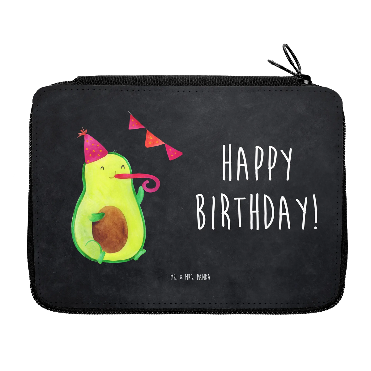 Leather folder avocado Birthday