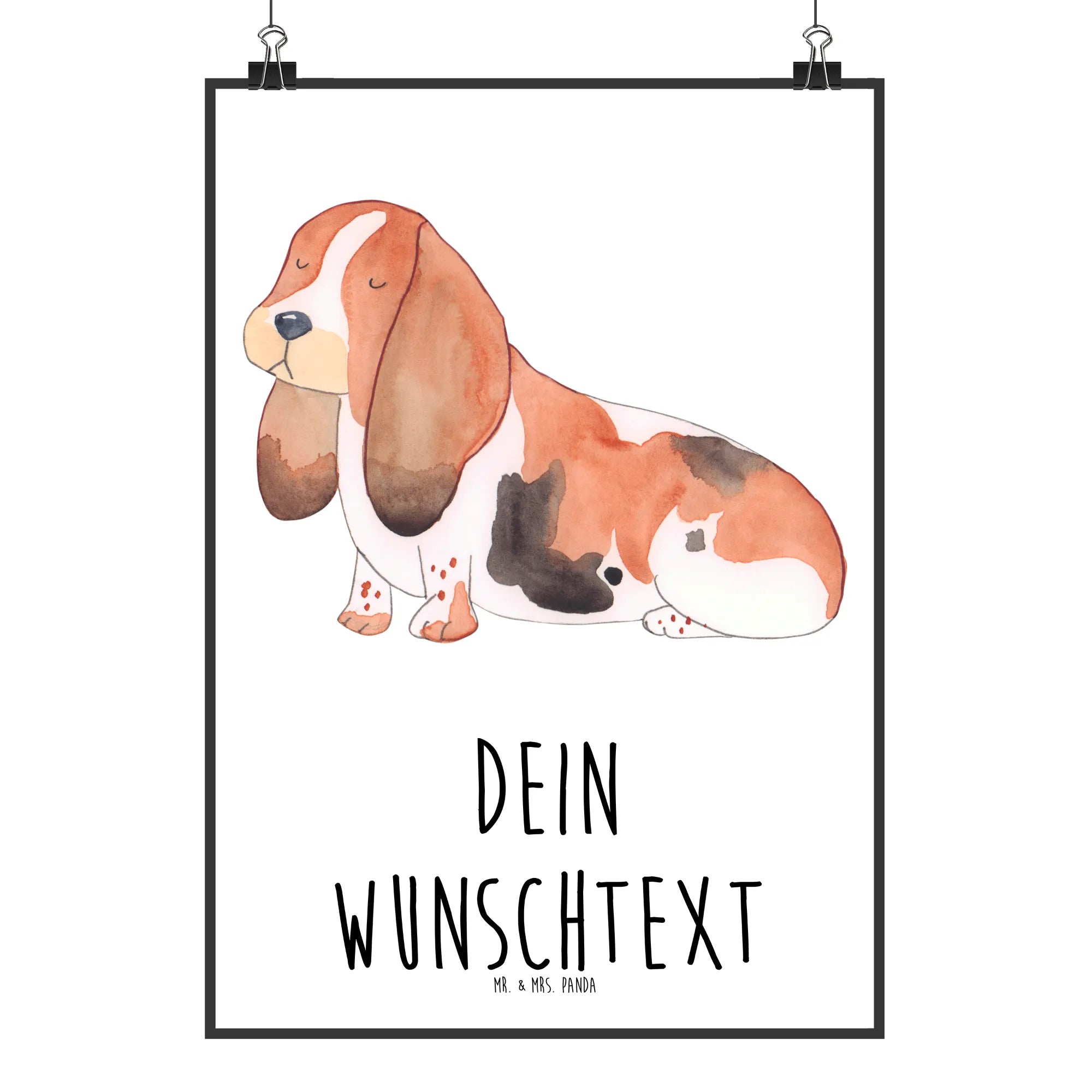 Personalised poster Dog Basset Hound woof, dog breed, mutt, hound, dog mama, love dogs, love for dogs, dog decorative items, bag with dog print, funny gifts for dog owners, what do you give a dog lover, Christmas gifts for dogs, gifts for dogs, dog sayings, dog love, childless