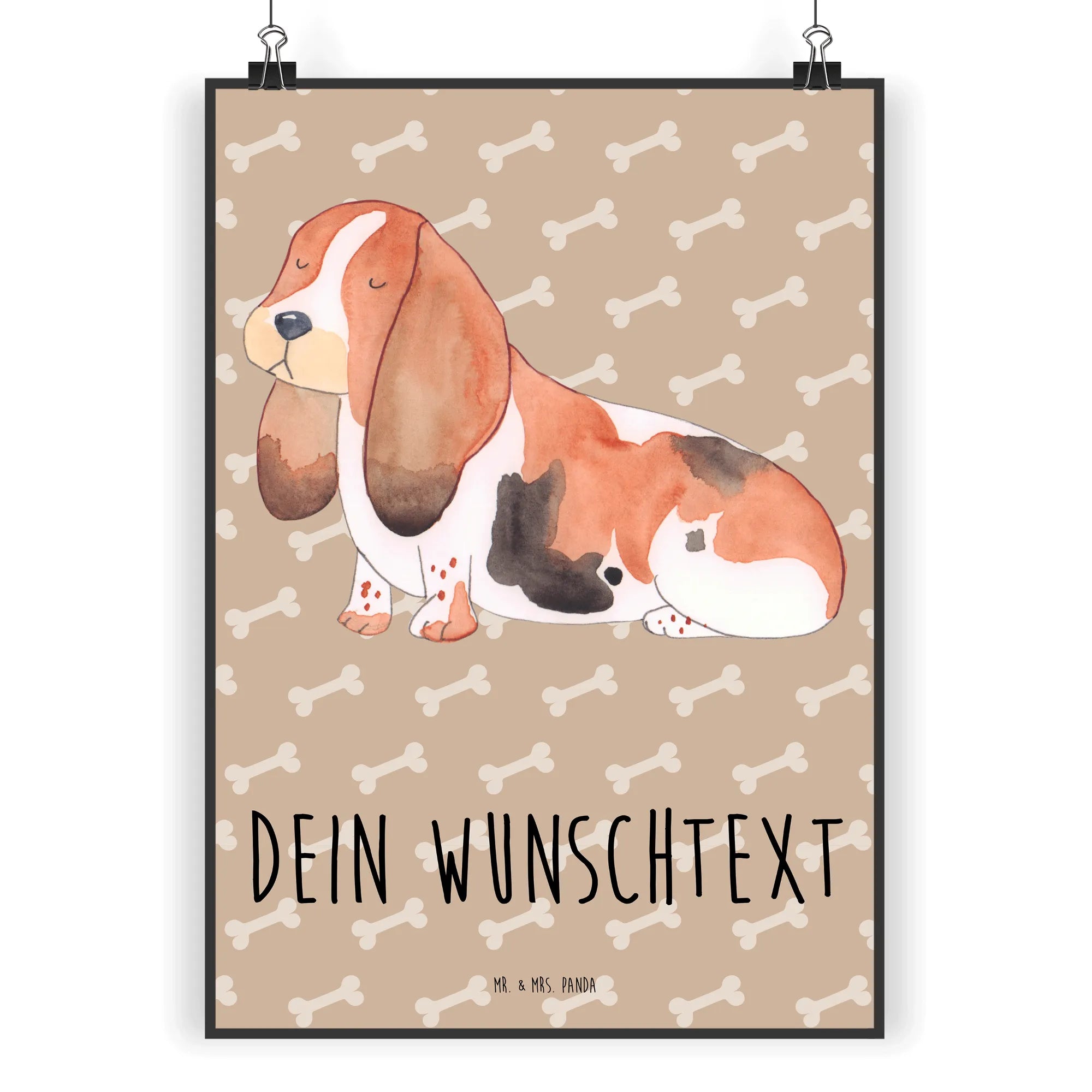 Personalised poster Dog Basset Hound woof, dog breed, mutt, hound, dog mama, love dogs, love for dogs, dog decorative items, bag with dog print, funny gifts for dog owners, what do you give a dog lover, Christmas gifts for dogs, gifts for dogs, dog sayings, dog love, childless