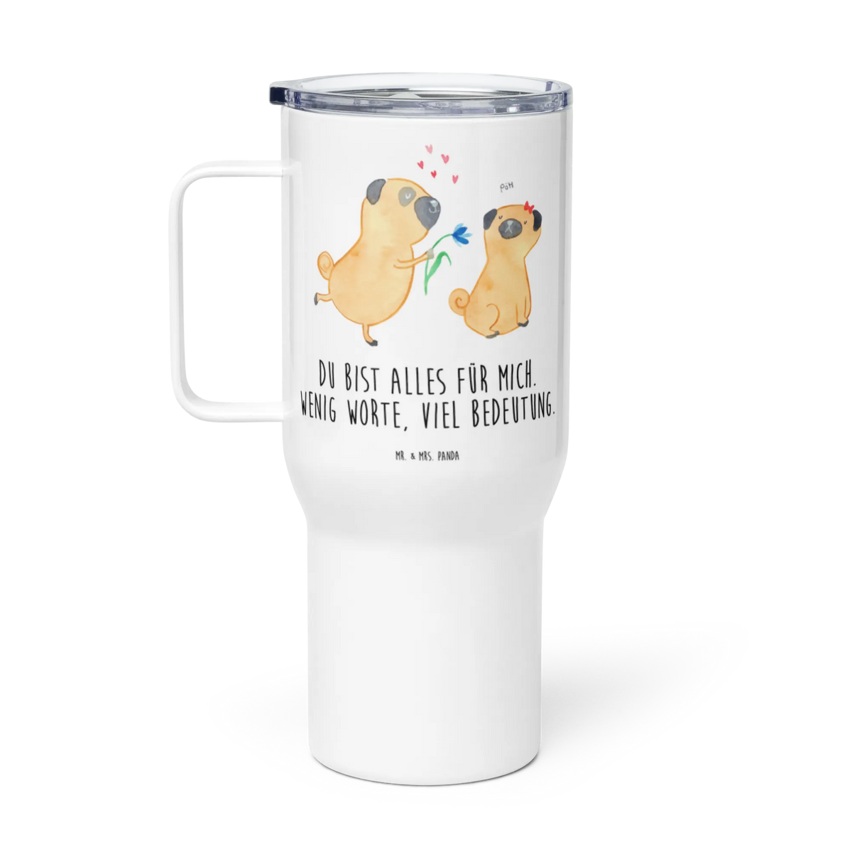 XXL Thermobecher Mops Verliebt Edelstahlbecher, Teebecher, Edelstahl Tasse, Großer Thermobecher, XL Thermobecher, Mehrweg-Kaffeebecher, Thermos-Becher, Kaffee-to-go-Becher, XL Reisetasse, Thermobecher, Reisebecher, Trinkgefäß, thermosbecher, Mehrwegbecher, Jumbo Becher, Isolierbecher, Kaffee-Thermobecher, Edelstahl-Thermobecher, To-Go-Becher, Teetasse, Autobecher, getränkebecher, Hund, Hunderasse, Hundebesitzer, Hundemotiv, Haustier, Tierliebhaber, Sprüche, Hundeliebe, Partner, Liebesspruch. Verlobt, Geschenk Freund, Verliebt, Liebe, Mops, Möpse
