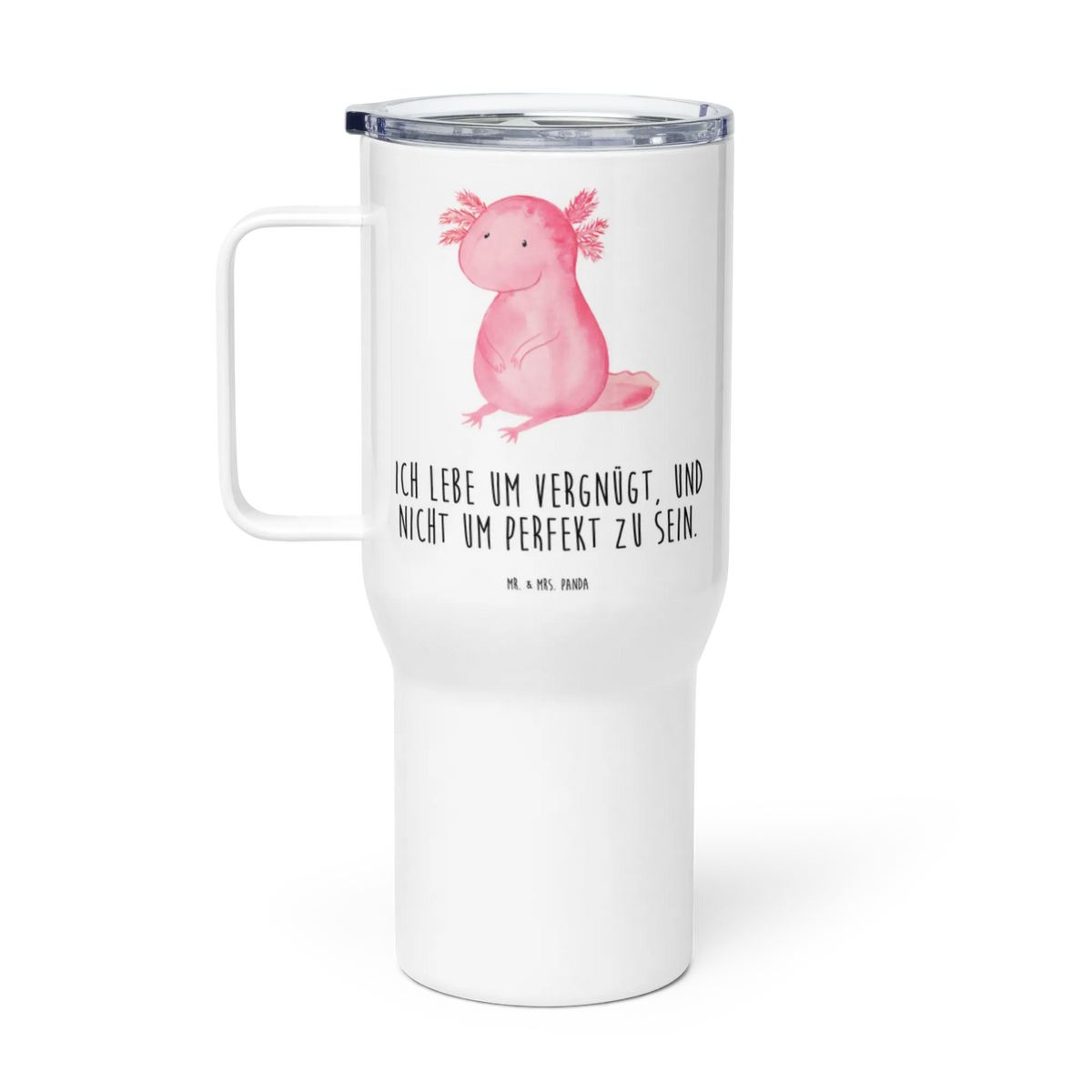 XXL Thermobecher Axolotl Niedlich Kaffee-to-go-Becher, Edelstahl Tasse, Reisebecher, Mehrwegbecher, XL Thermobecher, Thermos-Becher, Jumbo Becher, Teetasse, Autobecher, Edelstahl-Thermobecher, XL Reisetasse, Mehrweg-Kaffeebecher, thermosbecher, To-Go-Becher, Thermobecher, Kaffee-Thermobecher, getränkebecher, Großer Thermobecher, Teebecher, Trinkgefäß, Edelstahlbecher, Isolierbecher, Axolotl, Molch, Vergnügt, Axolot, Zufrieden, Fröhlich, Freundin, Weisheit, Liebe, Lebensweisheit, Lebensstil
