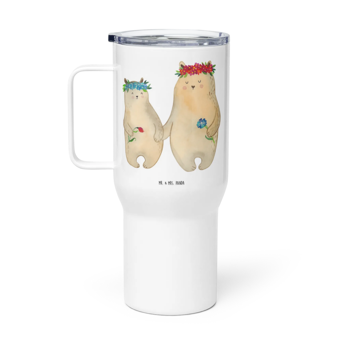 XXL Thermobecher Bären mit Blumenkranz Trinkgefäß, Thermos-Becher, Großer Thermobecher, Teetasse, To-Go-Becher, Kaffee-to-go-Becher, Autobecher, Isolierbecher, Edelstahlbecher, Teebecher, Edelstahl-Thermobecher, Thermobecher, XL Thermobecher, getränkebecher, Mehrwegbecher, Mehrweg-Kaffeebecher, XL Reisetasse, Reisebecher, Kaffee-Thermobecher, thermosbecher, Jumbo Becher, Edelstahl Tasse, Muttertag, Vatertag, Mama, Papa, Oma, Opa, Familie, Schwester, Bruder, Bär, Töchter, Mami, Kinder, Lieblingsmama, Geschenk Mama. Muttertag, Beste Mutter, Tochter, Mutter, Family, Bären, Vorbild, Mutti, Kind, Weltbeste Mama, Lieblingsmensch