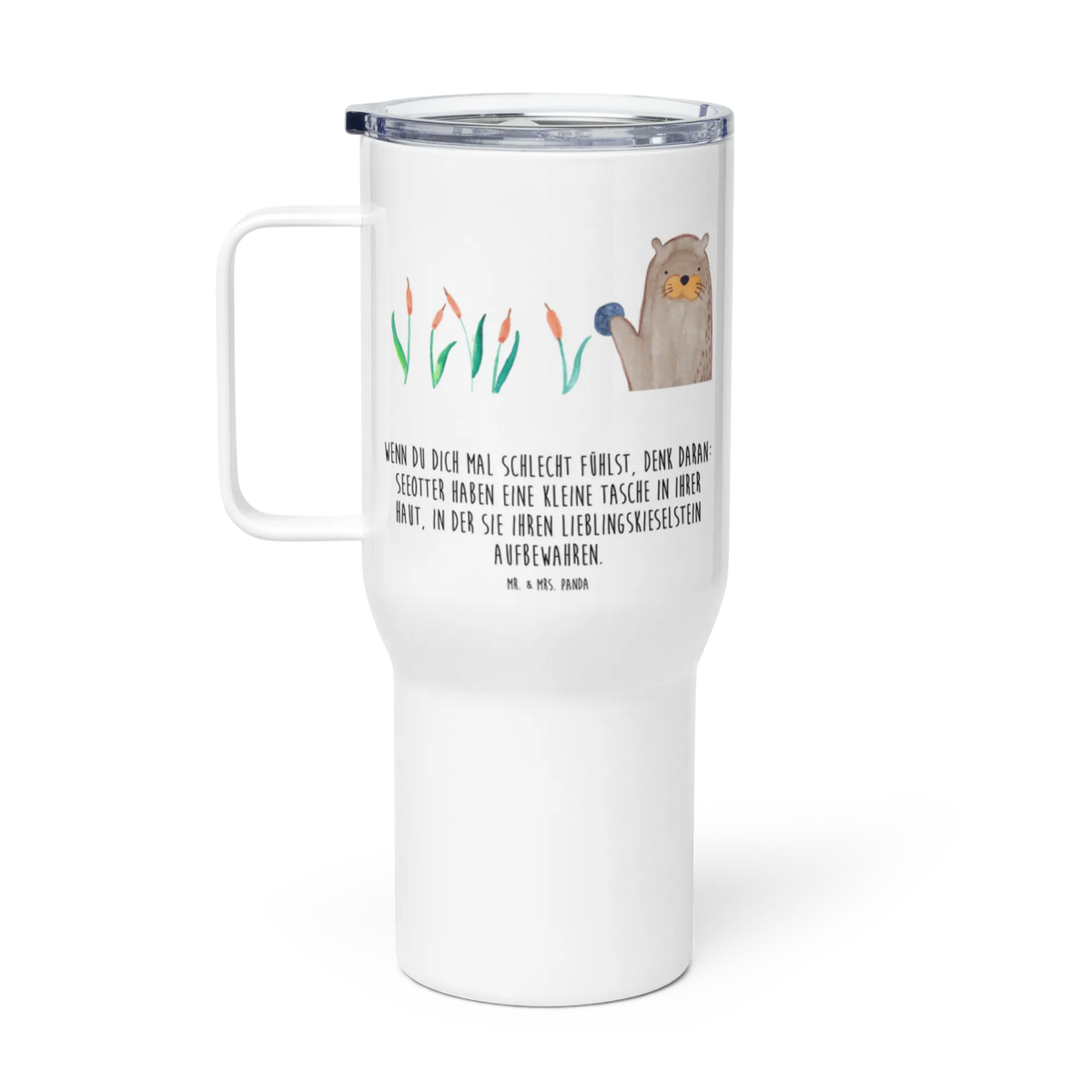 XXL Thermobecher Otter Stein Großer Thermobecher, XL Reisetasse, Thermos-Becher, Teebecher, thermosbecher, Teetasse, Isolierbecher, Edelstahlbecher, getränkebecher, Thermobecher, Kaffee-to-go-Becher, Reisebecher, Trinkgefäß, Edelstahl-Thermobecher, Mehrweg-Kaffeebecher, Kaffee-Thermobecher, Jumbo Becher, Mehrwegbecher, Autobecher, XL Thermobecher, To-Go-Becher, Edelstahl Tasse, Otter, Fischotter, Seeotter, Otter Seeotter See Otter
