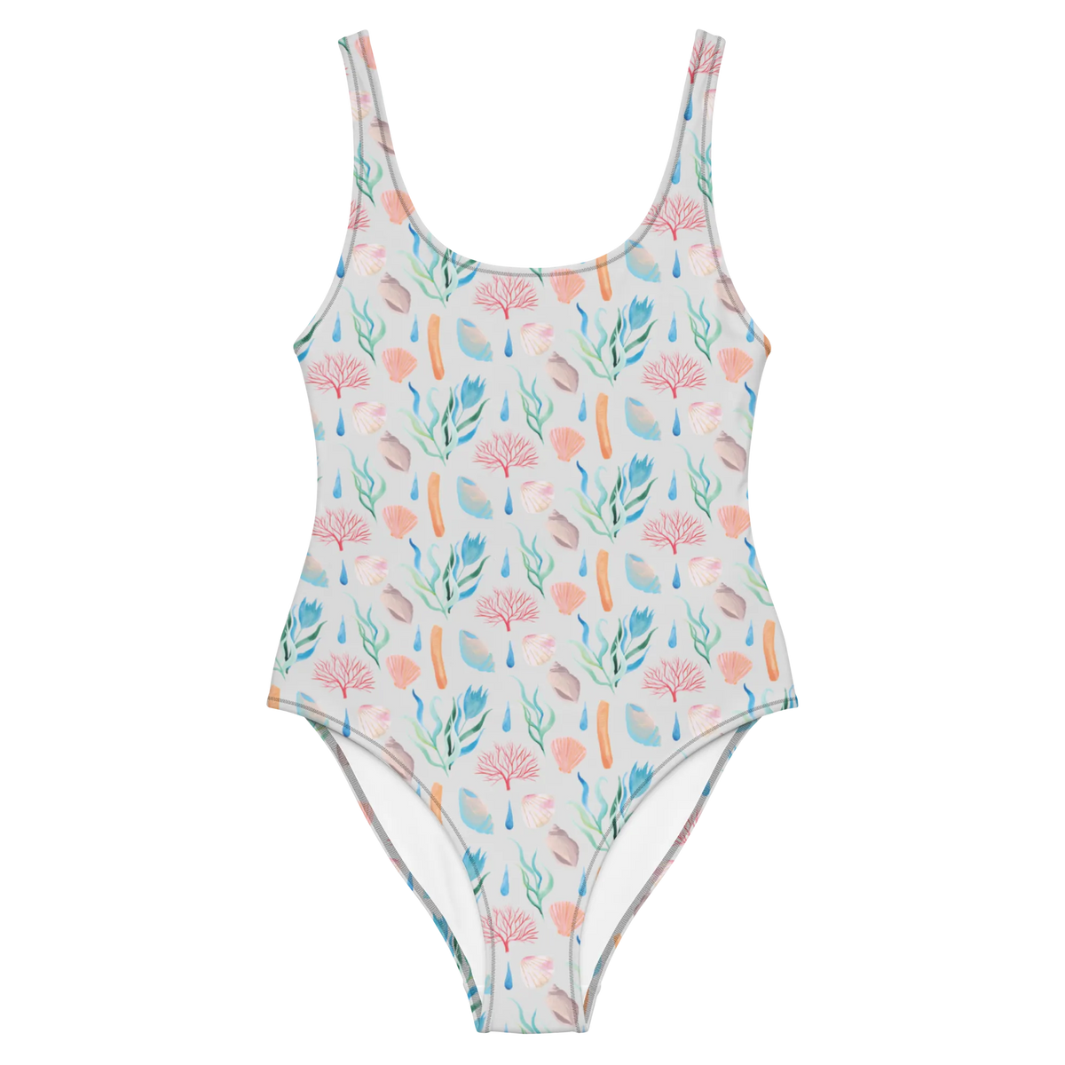 Badeanzug Meeresrauschen Design Damenbadeanzug, Bade-Einteiler, Badeoutfit, Schwimmbekleidung, Badekostüm, Schwimmkostüm, Damen-Badeanzug, Badeanzug, Damen-Einteiler, Rückenfreier Badeanzug, Schwimmanzug, Luxus-Badeanzug, UV-Badeanzug, Badebekleidung, Shape-Badeanzug, Einteiliger Badeanzug, Schwimmdress, Bademode, Badedress, Strandmode, Swimsuit, Sonnenschutz-Badeanzug, Beachwear, Meer, Strand Motive, Muscheln, Beach, Muster, Korallen, Strand, Maritim