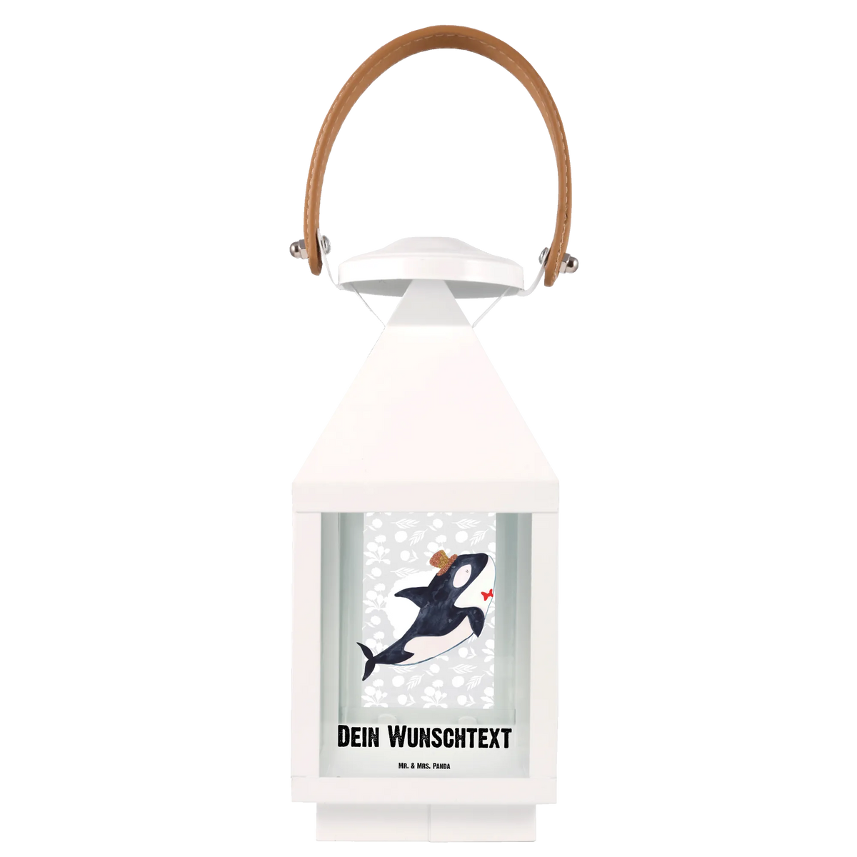 Spersonalizowana dekoracyjna latarnia Orka cylinder Zwierzeta morskie, Morze, Wakacje