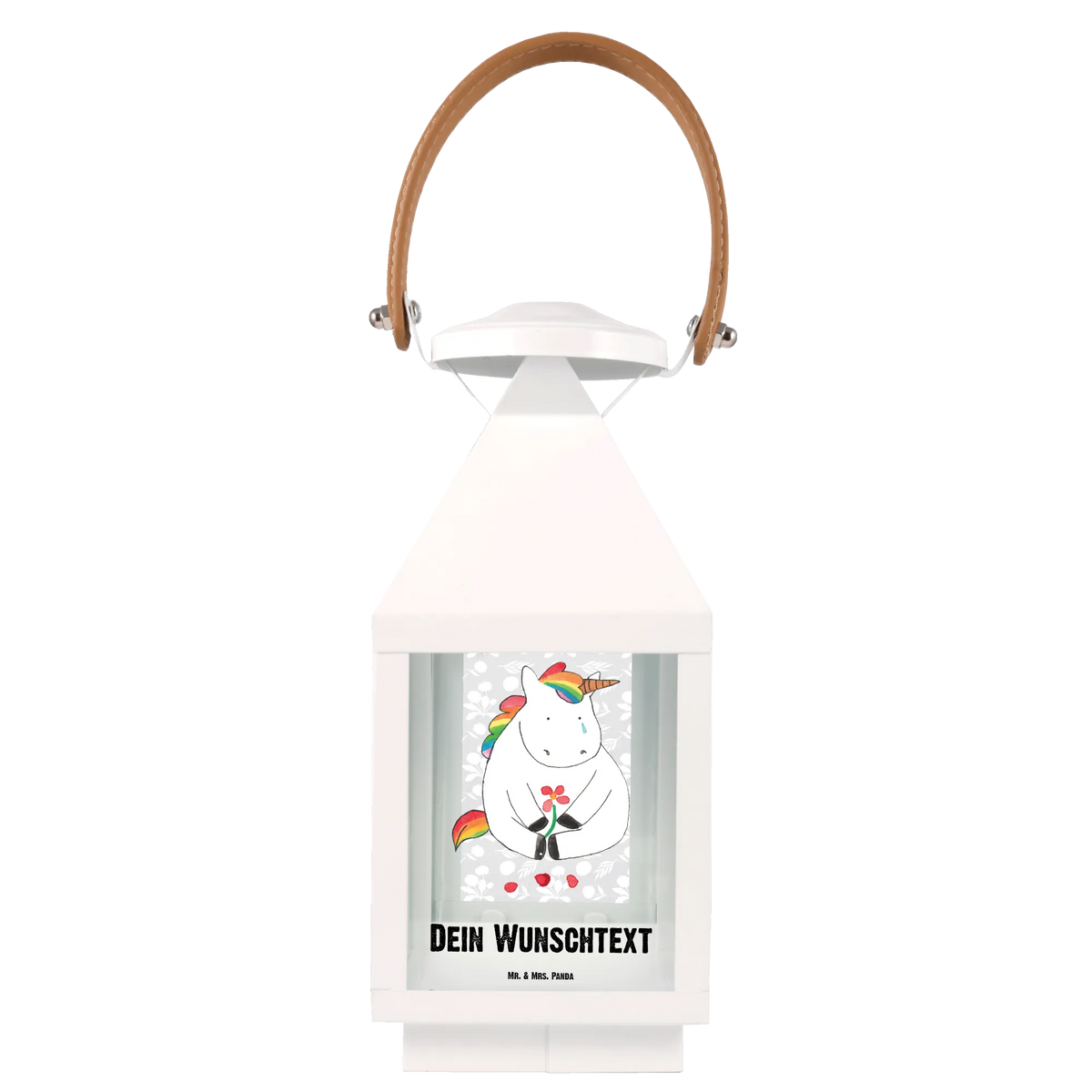 Personalized Decor Lantern unicorn Sad consoling, greeting card, grief, flower, friends, Friendship