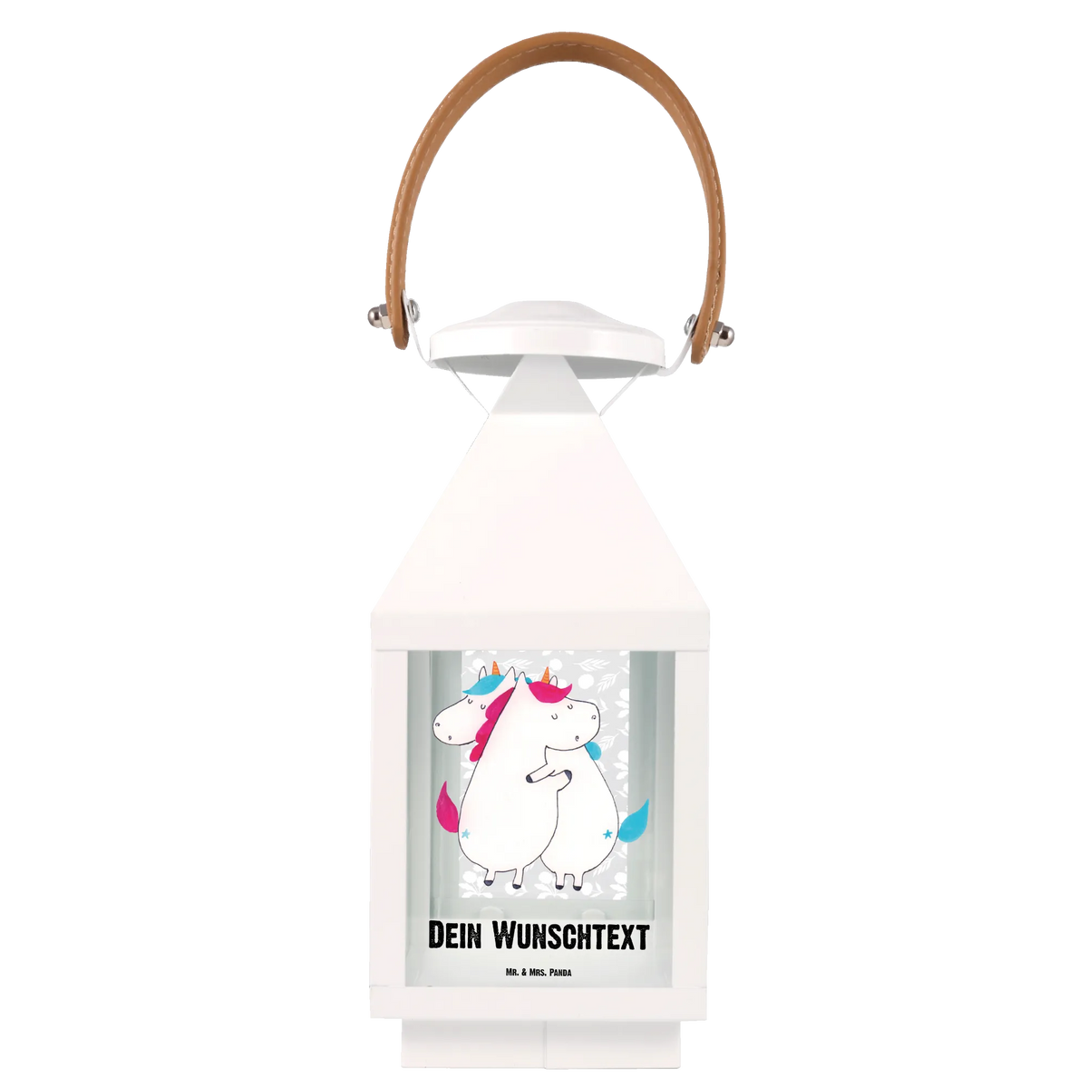 Personalized Decor Lantern unicorns Embrace Girlfriends, Siblings, Sisters
