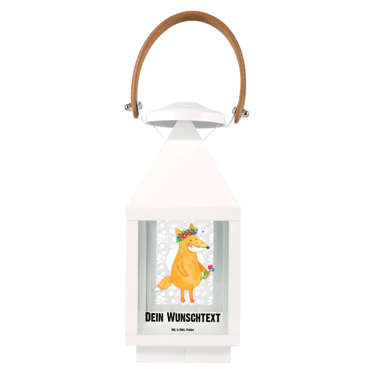 Personalized Decor Lantern Fox Flower animal lover, foxes, forest wildlife, clever as a fox, fox girl, girlfriend, flowers, self-love, proof of love, joy, flower girl, flower, me, girlfriends