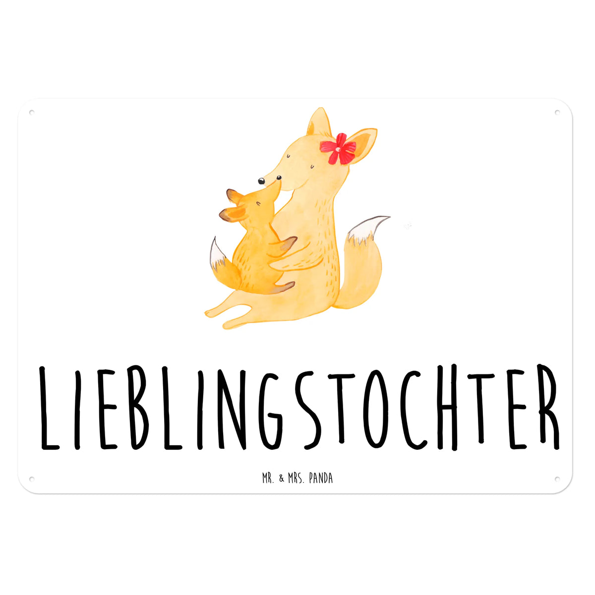 Blechschild Fuchs Mama